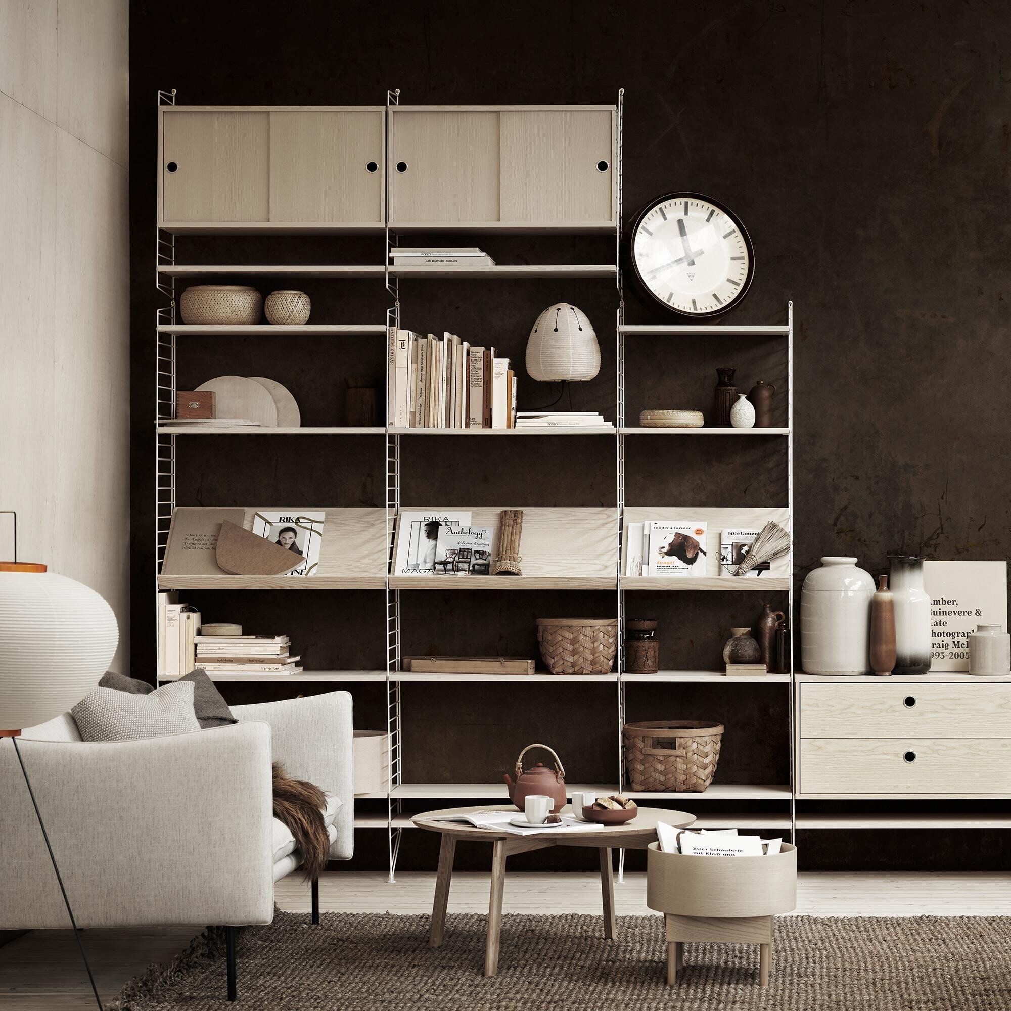 String System Magazine Shelf 78x30cm Wood