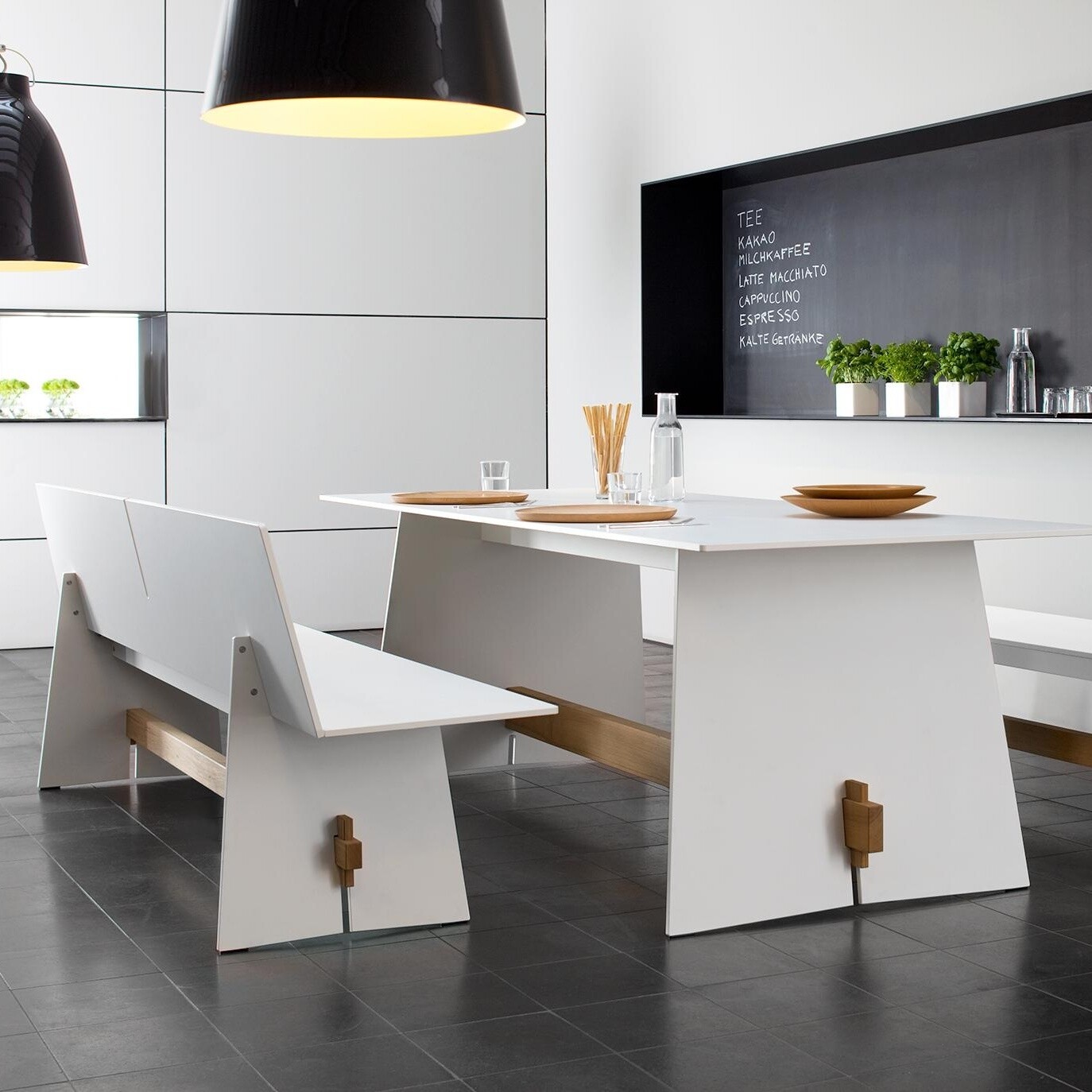 Tension Outdoor Bench With Backrest