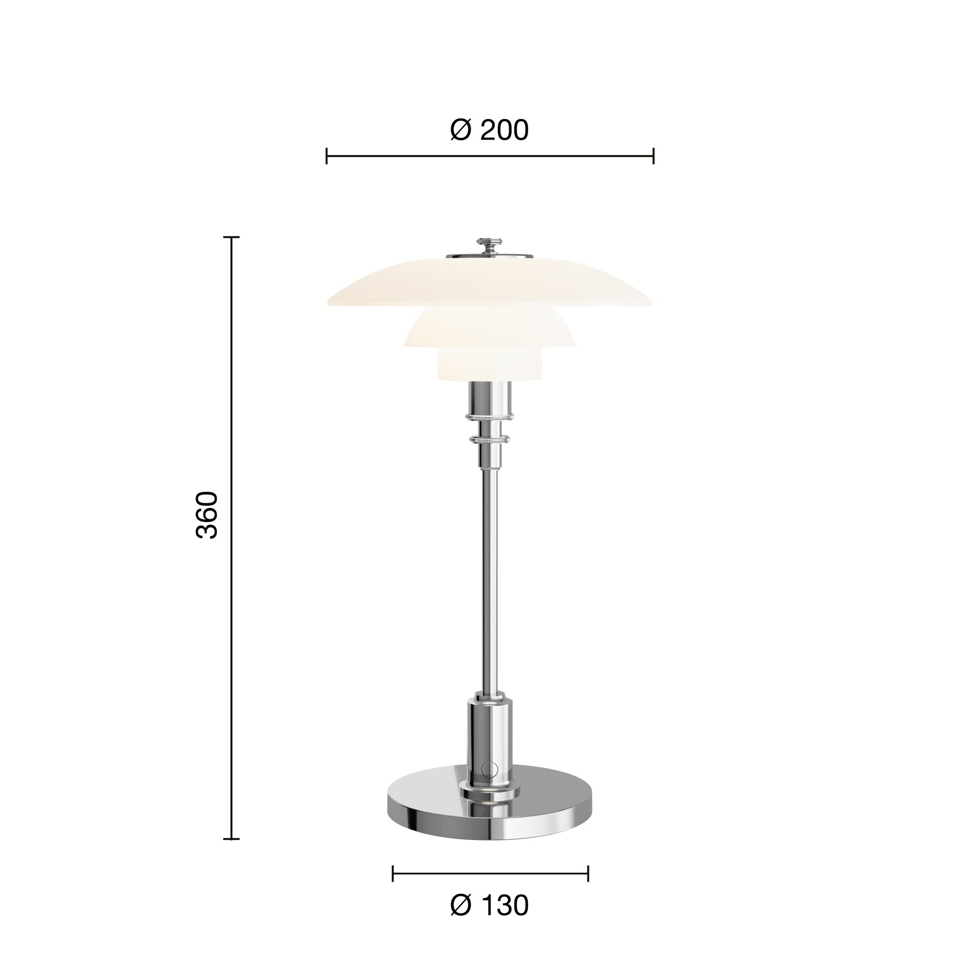 PH 2/1 Portable LED Table Lamp with Battery