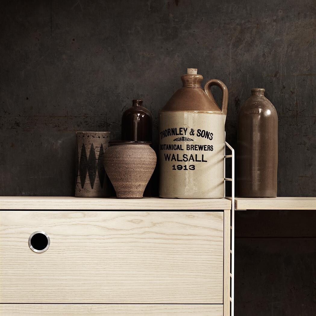 String System Shelves Set of 3 78x20cm