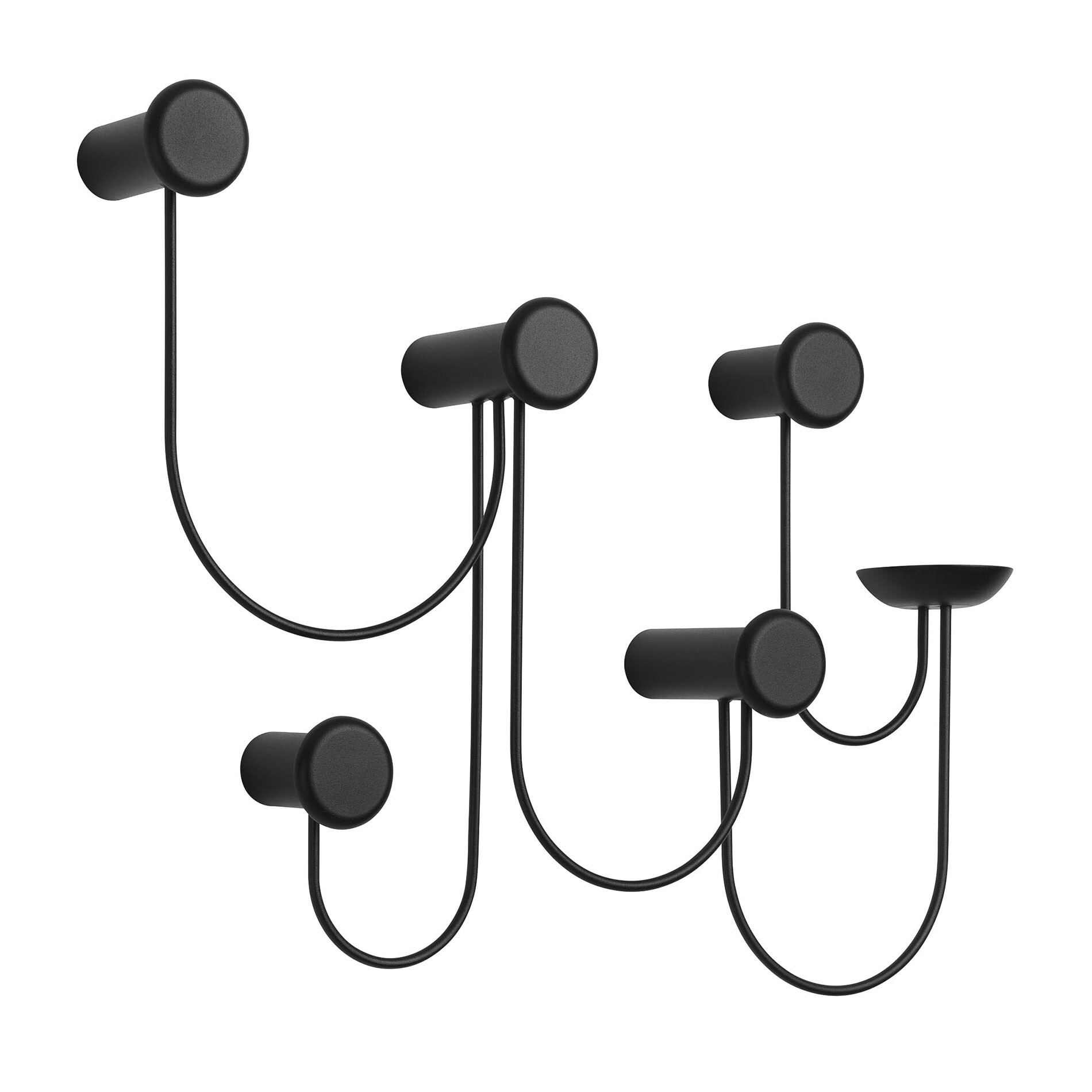 Pina Wall Wardrobe with 5 Hooks