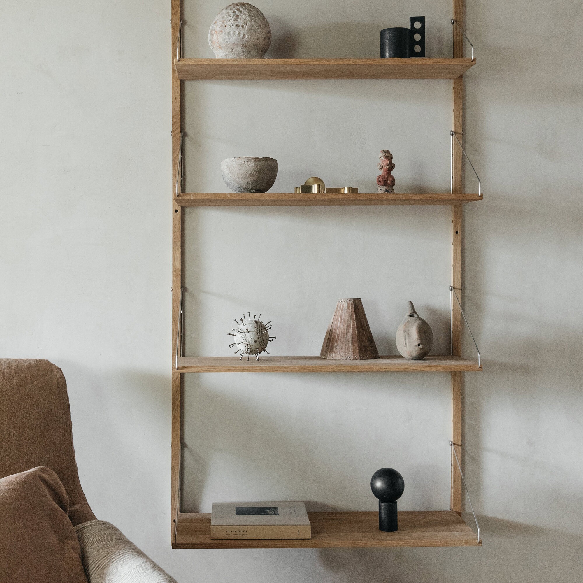Shelf Library Wall Shelf H 185,2cm