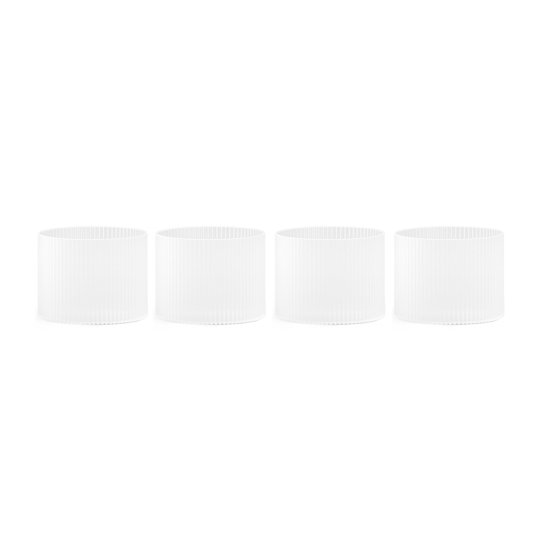 Ripple Glass Low Set of 4