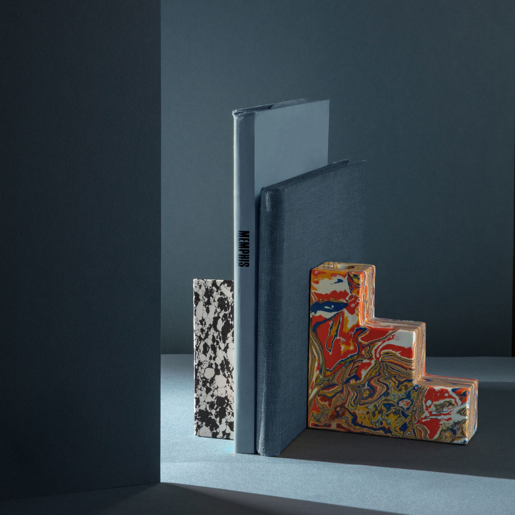 Swirl Bookend/ Candleholder Set of 2