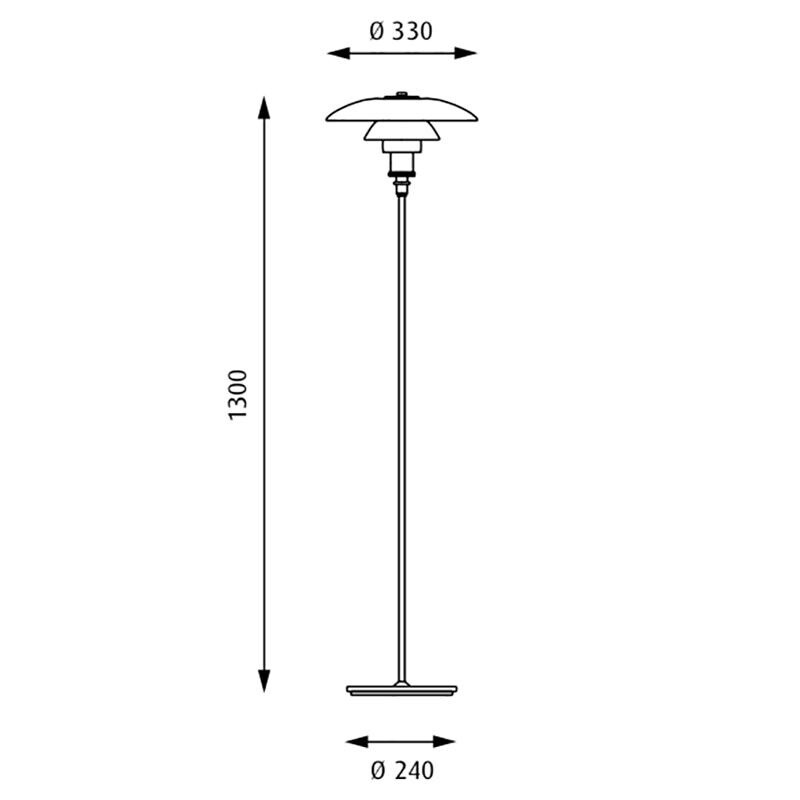PH 3 1/2 - 2 1/2 Floor Lamp
