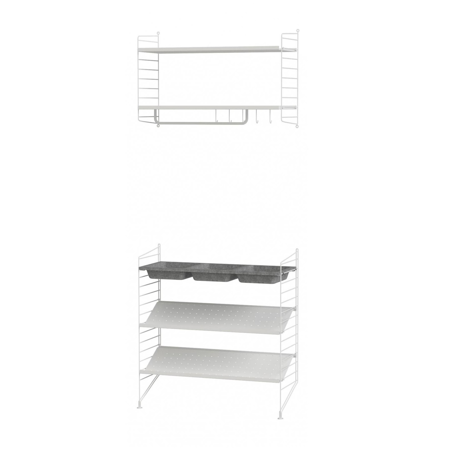 Wall Wardrobe with Shoe Rack Big