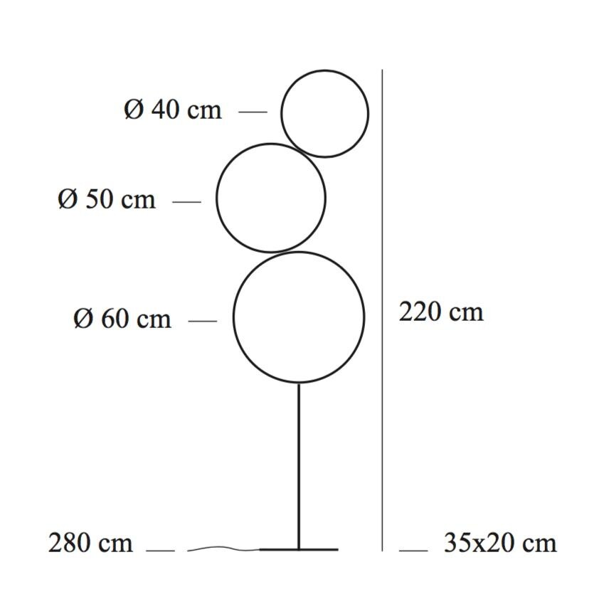 Sorry Giotto 3 LED Floor Lamp