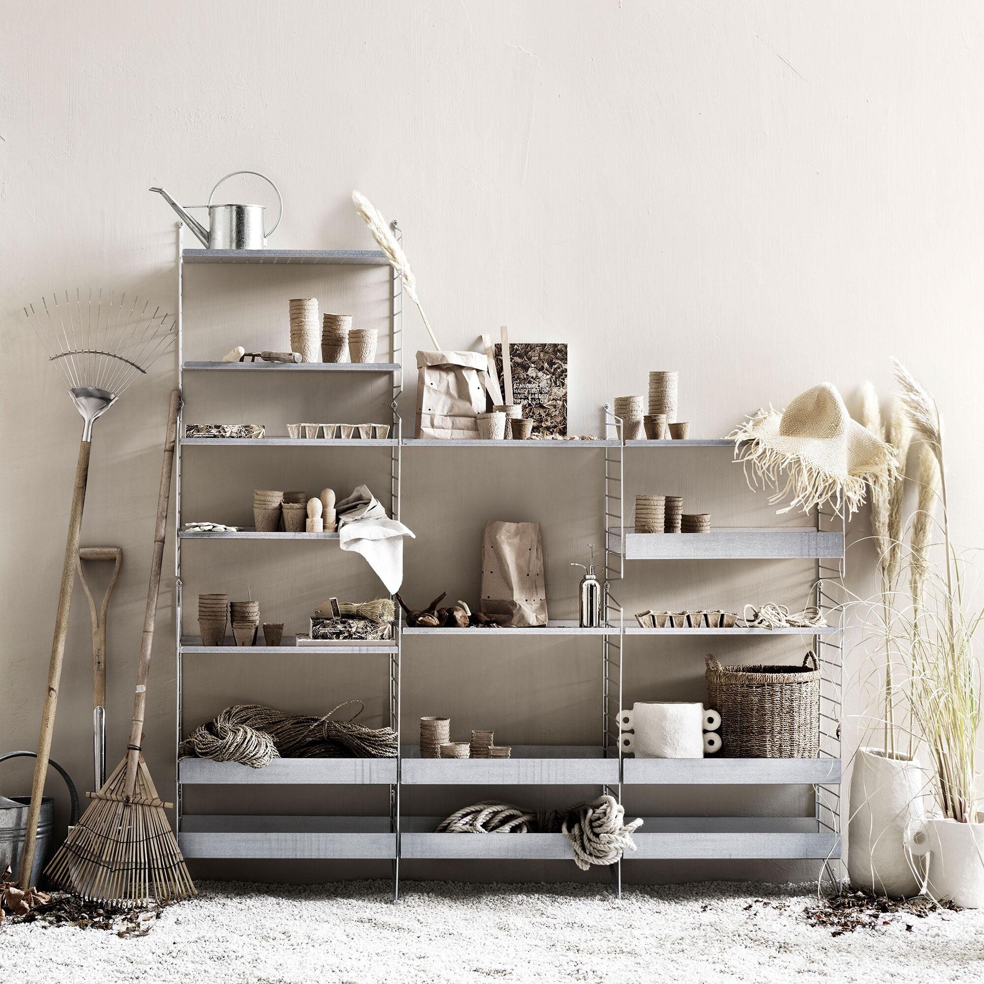 String System Outdoor Shelf High Edge