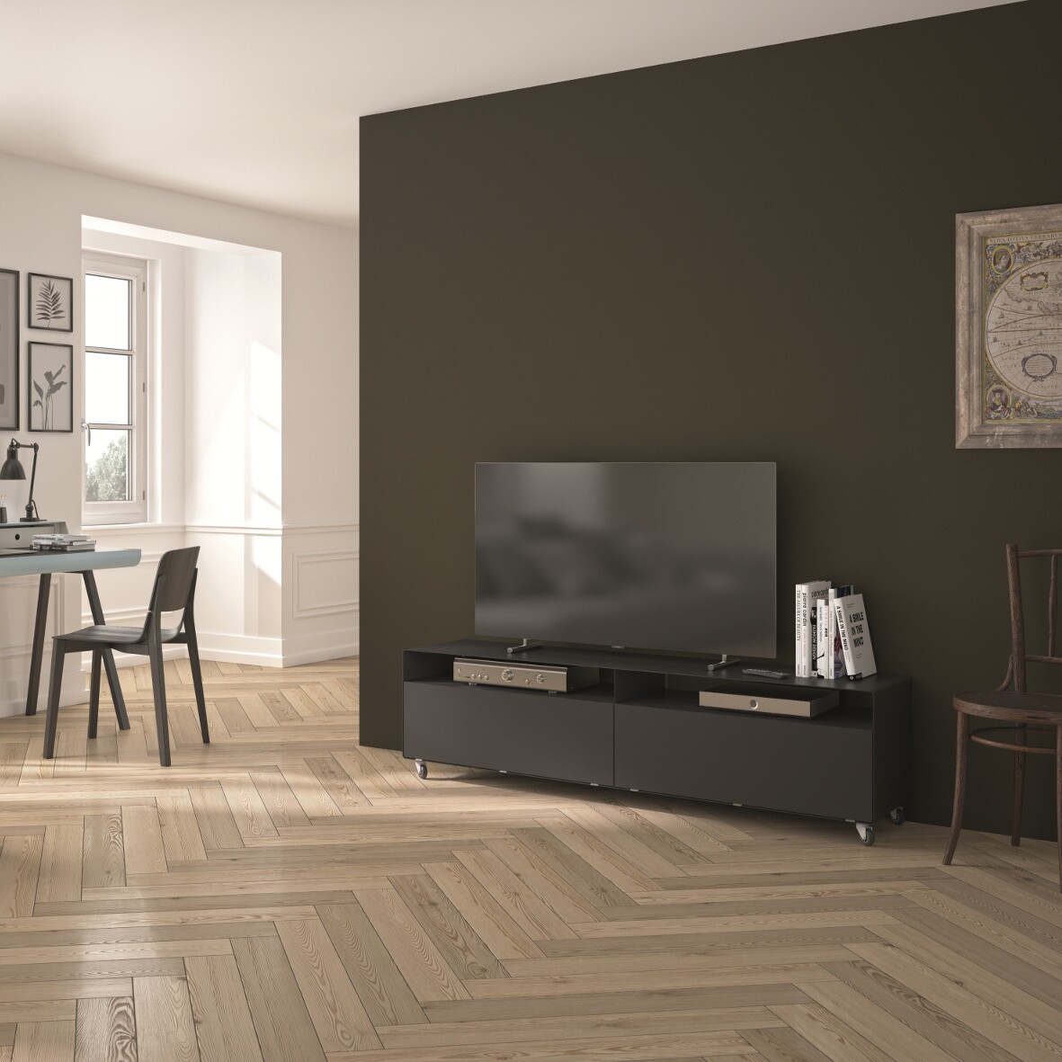 R 110 TV/Hi-Fi Sideboard 159.5x40x45cm