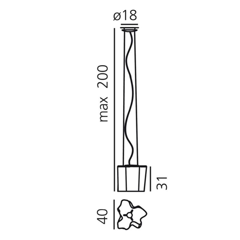 Logico Sospensione Singola Suspension Lamp