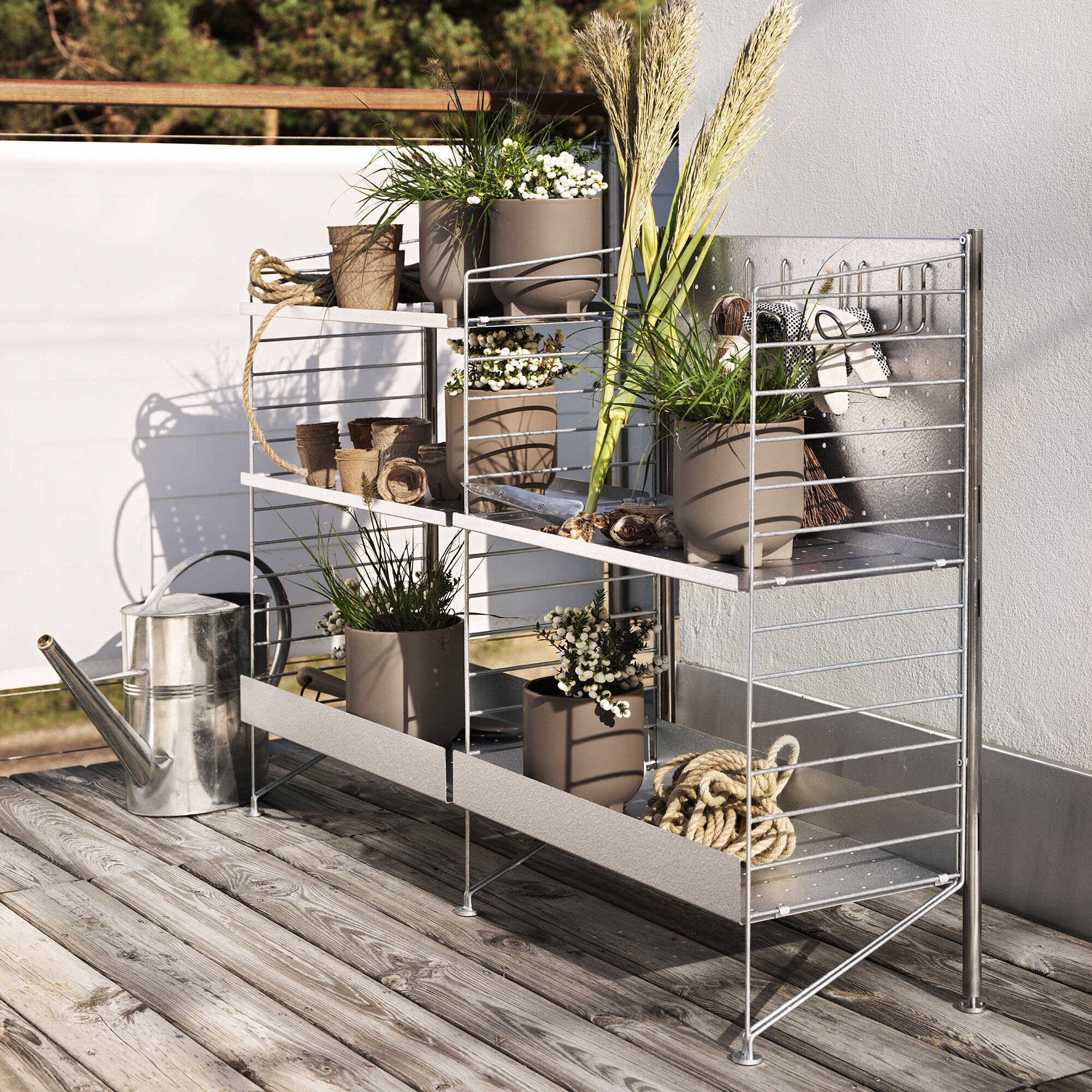 String System Outdoor Shelf Unit 116x85x60cm
