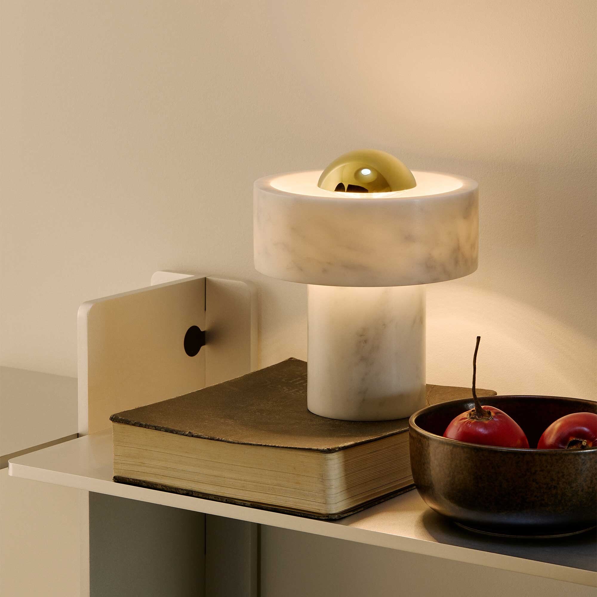 Stone LED Table Lamp with Battery