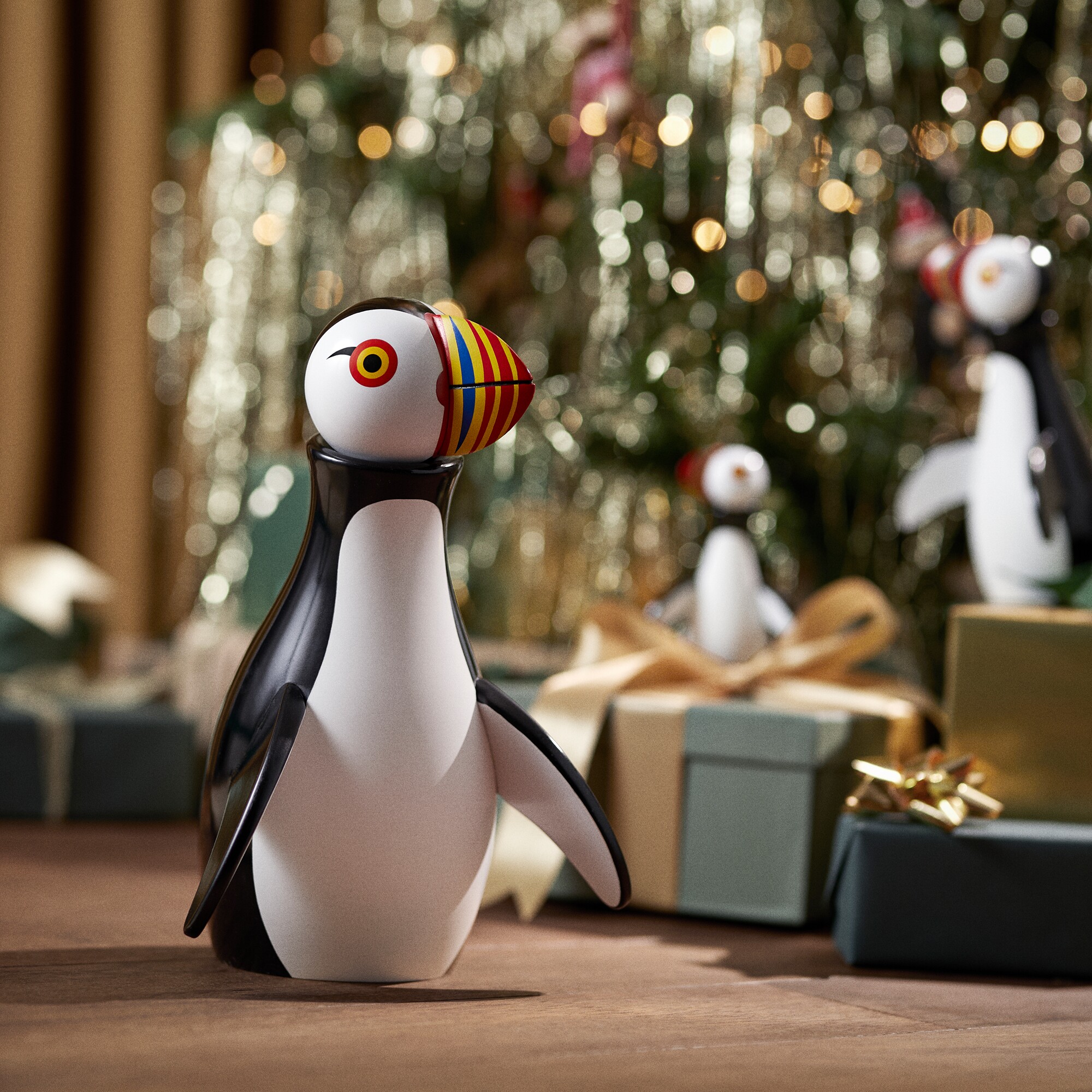 Wooden Figurine Atlantic Puffin