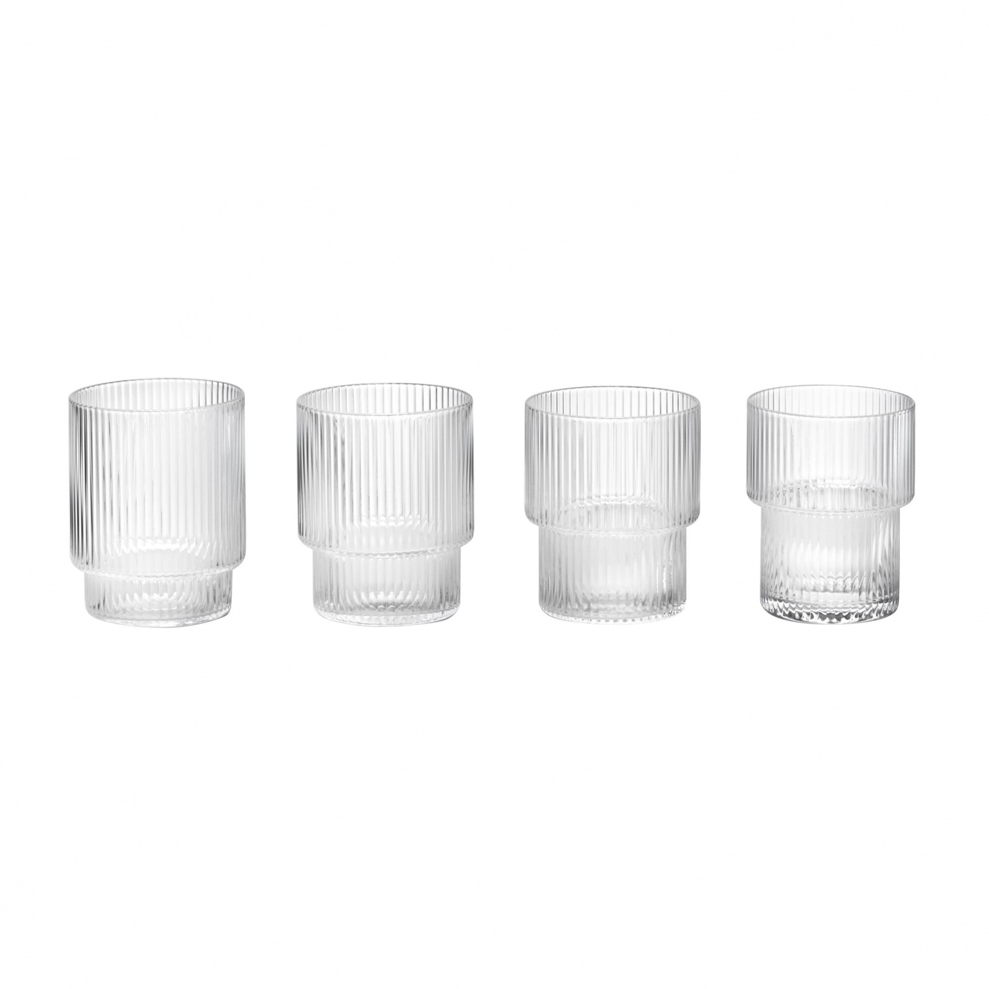 Ripple Glass Set of 4