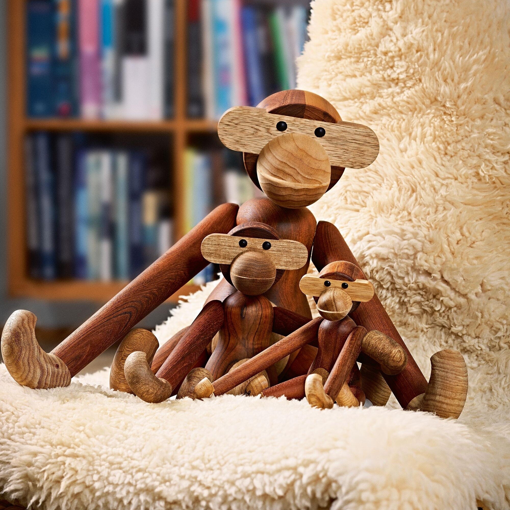 Wooden Figurine Monkey Small Teak