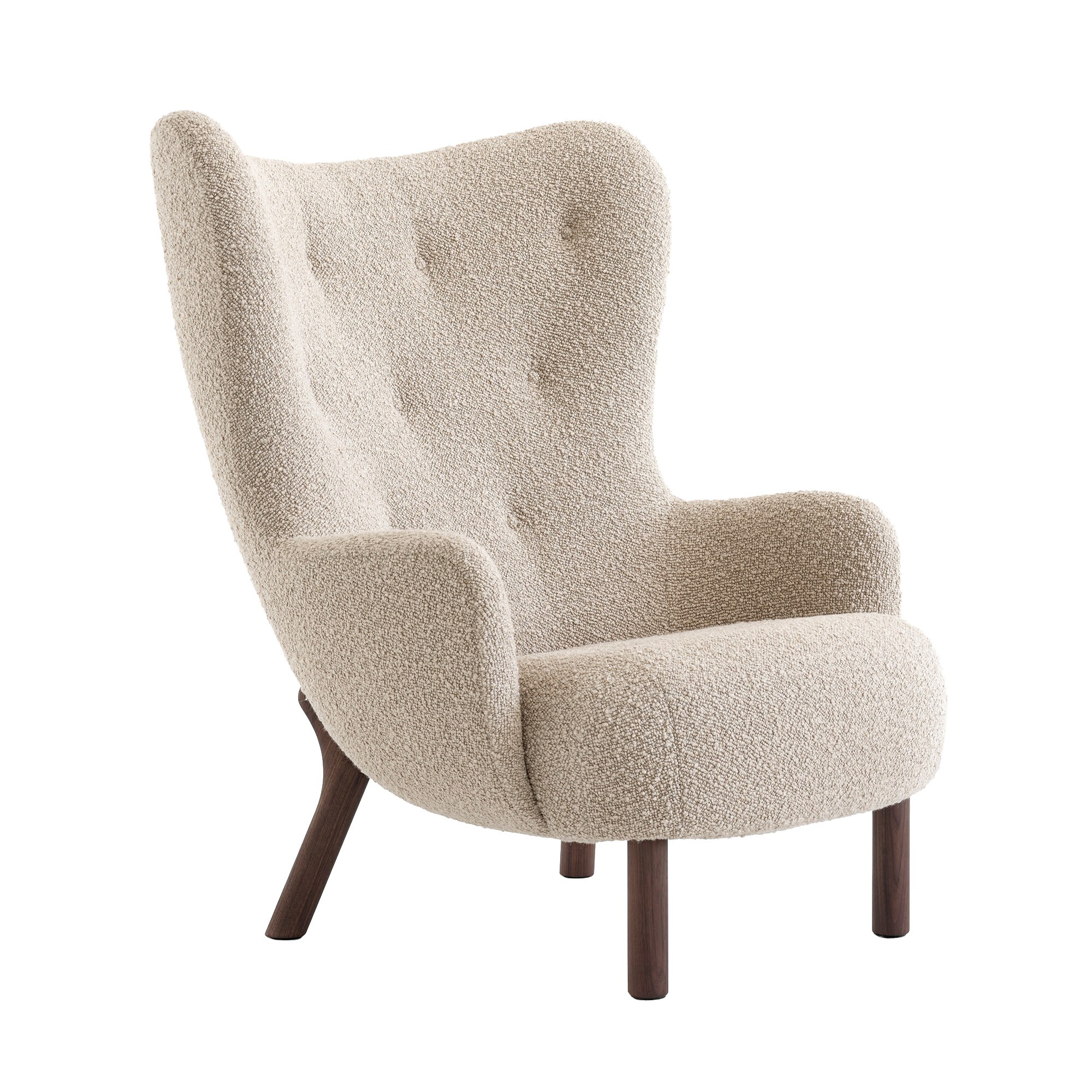 Petra VB3 Lounge Chair Frame Walnut