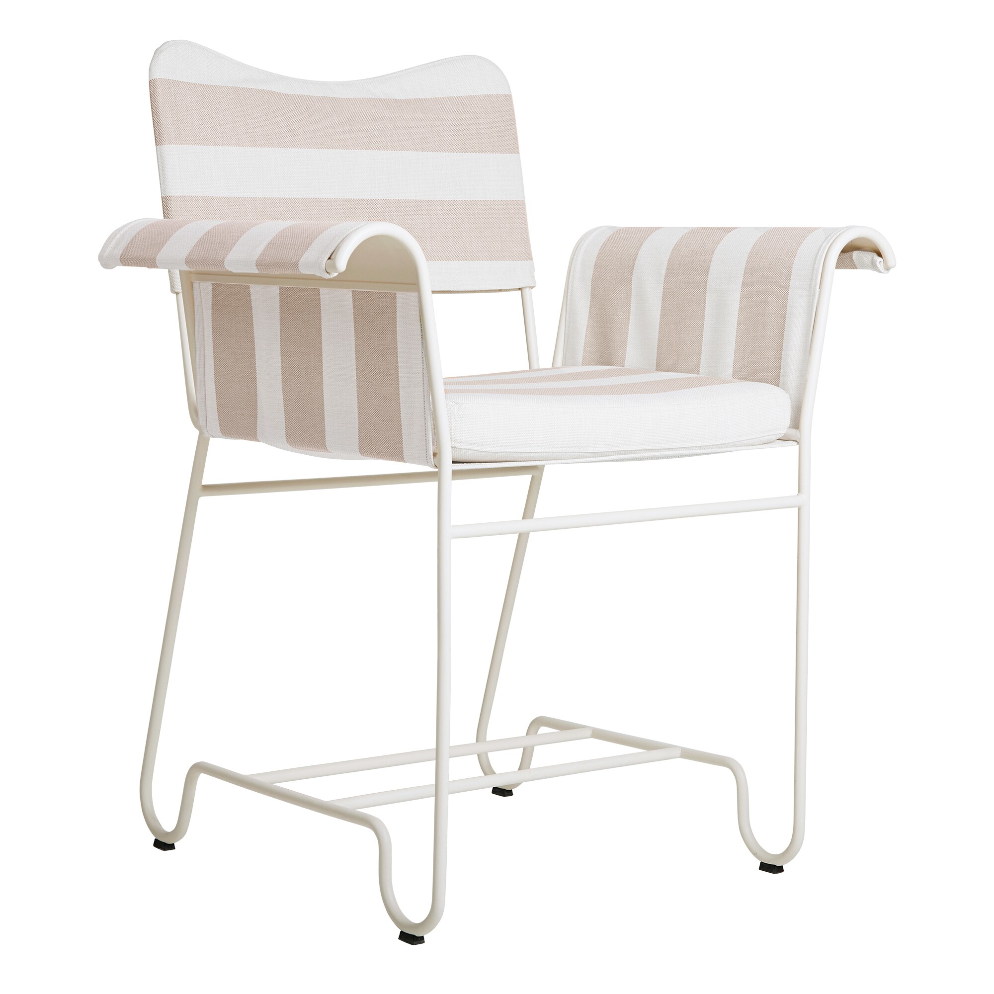 Tropique Outdoor Dining Chair Frame White