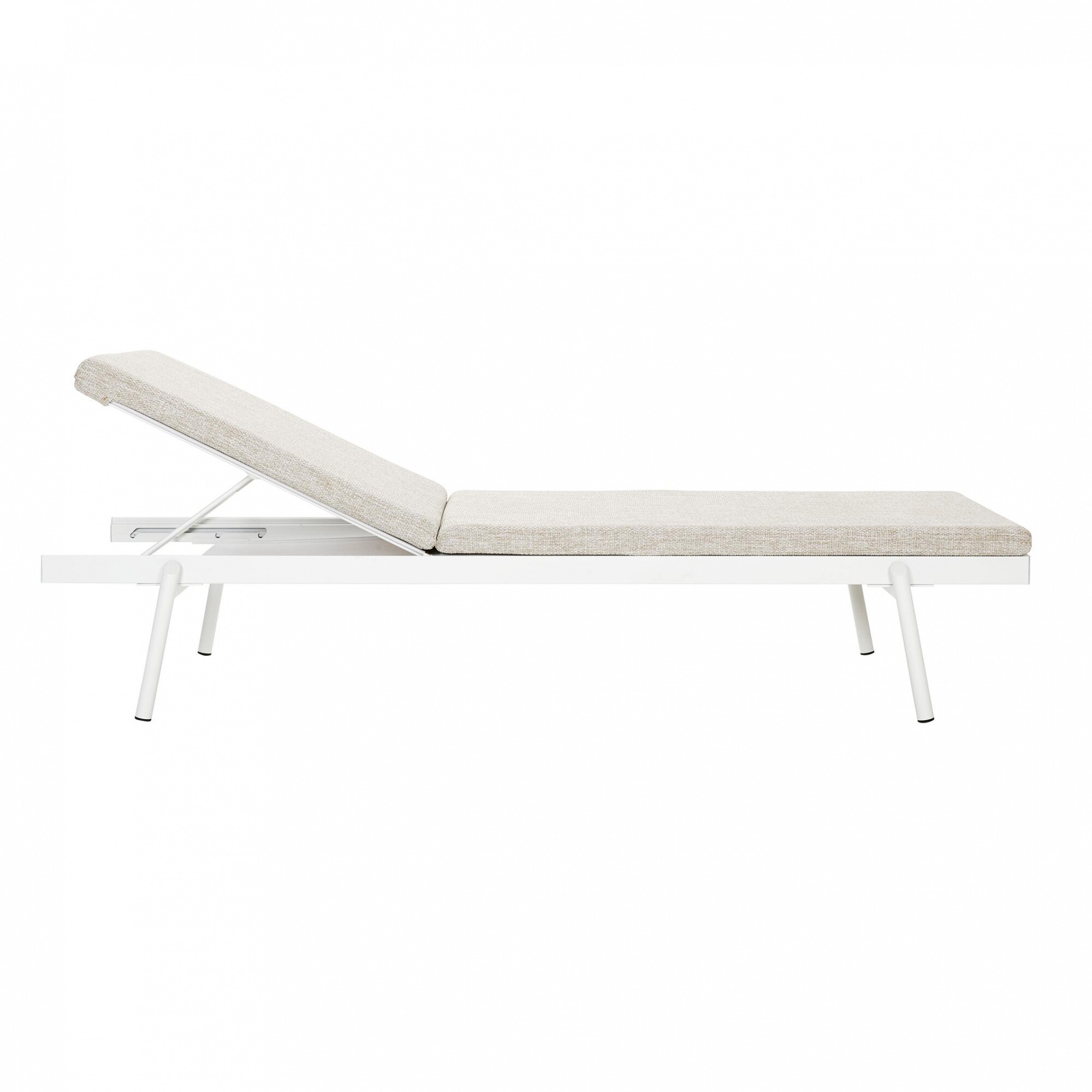 Rail Sunbed with Seat Cushion