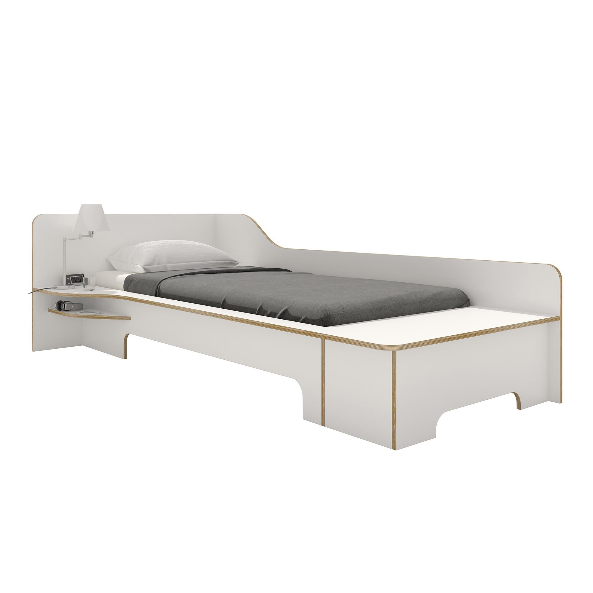 Plane Single Bed With Storage Box Left 90x200cm