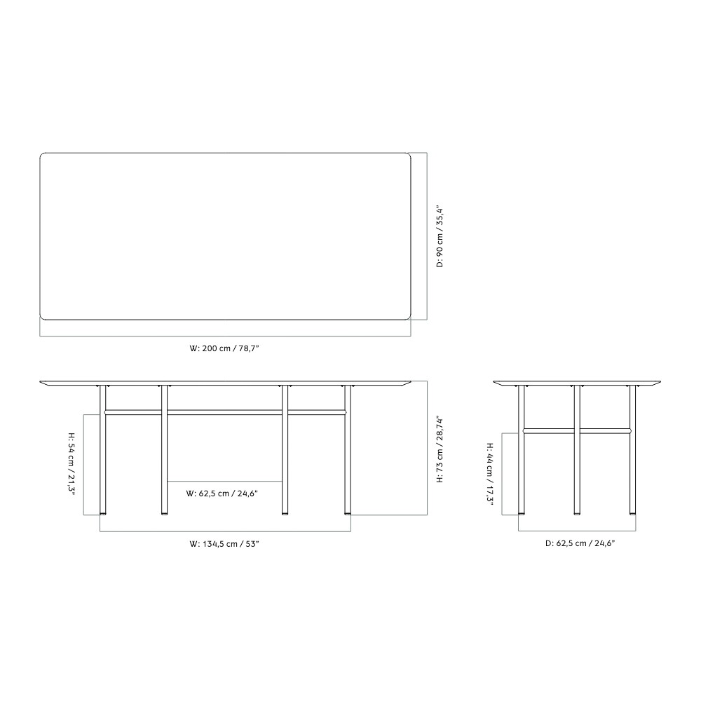Snaregade Dining Table 200x90cm