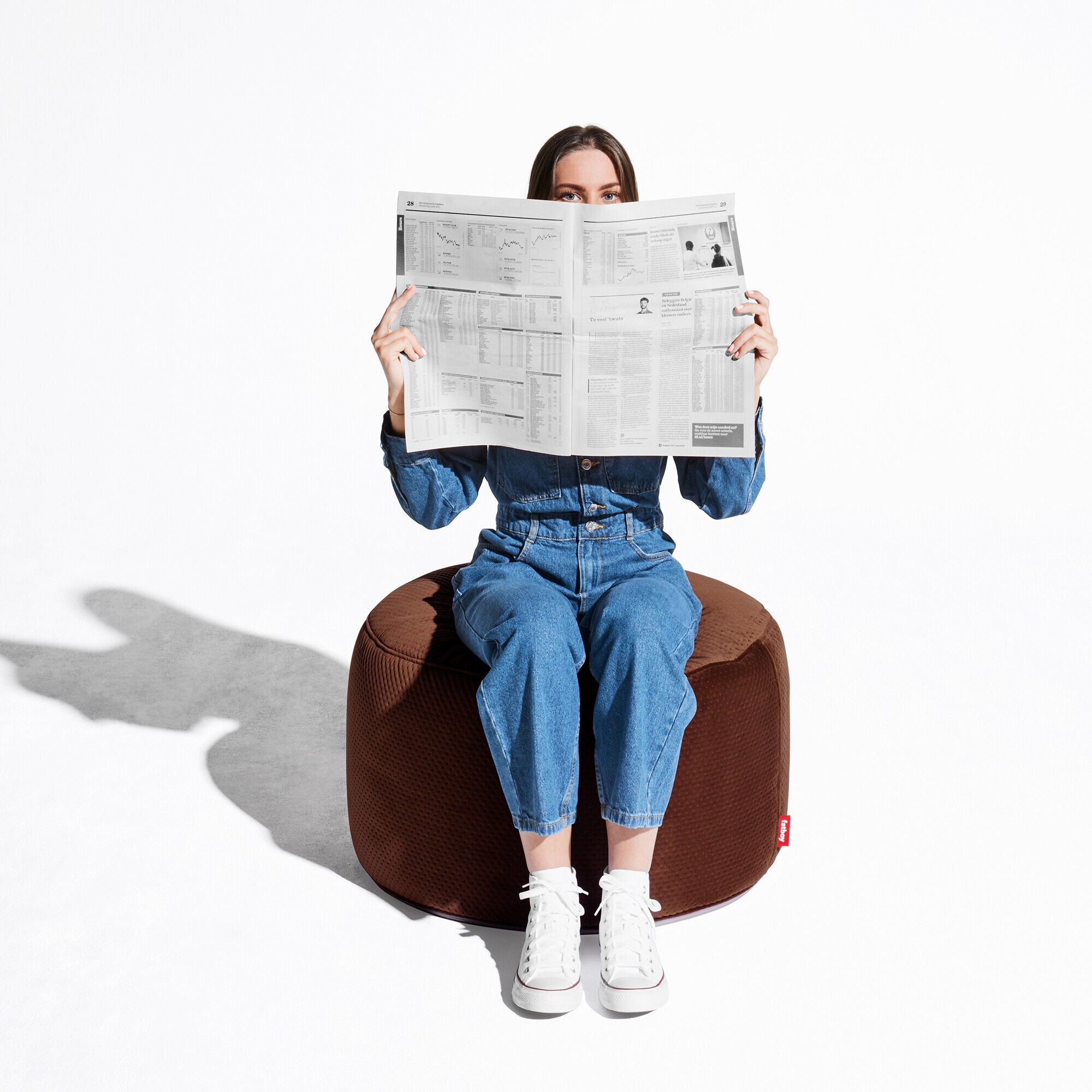 Point L Royal Velvet Pouf/Stool