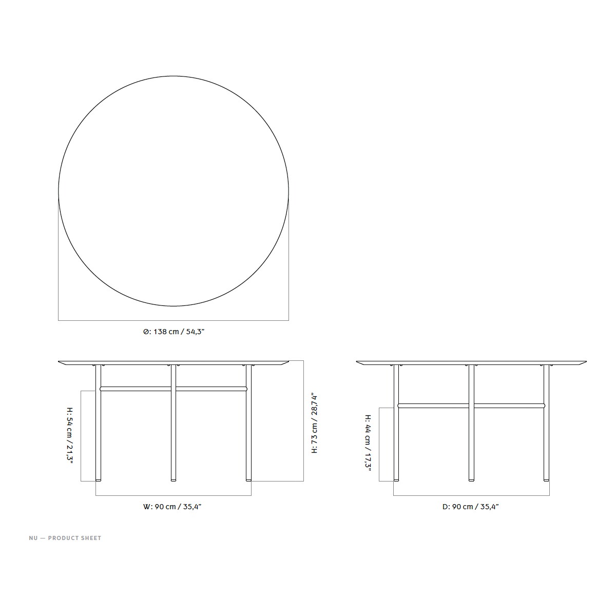 Snaregade Dining Table Ø 138cm