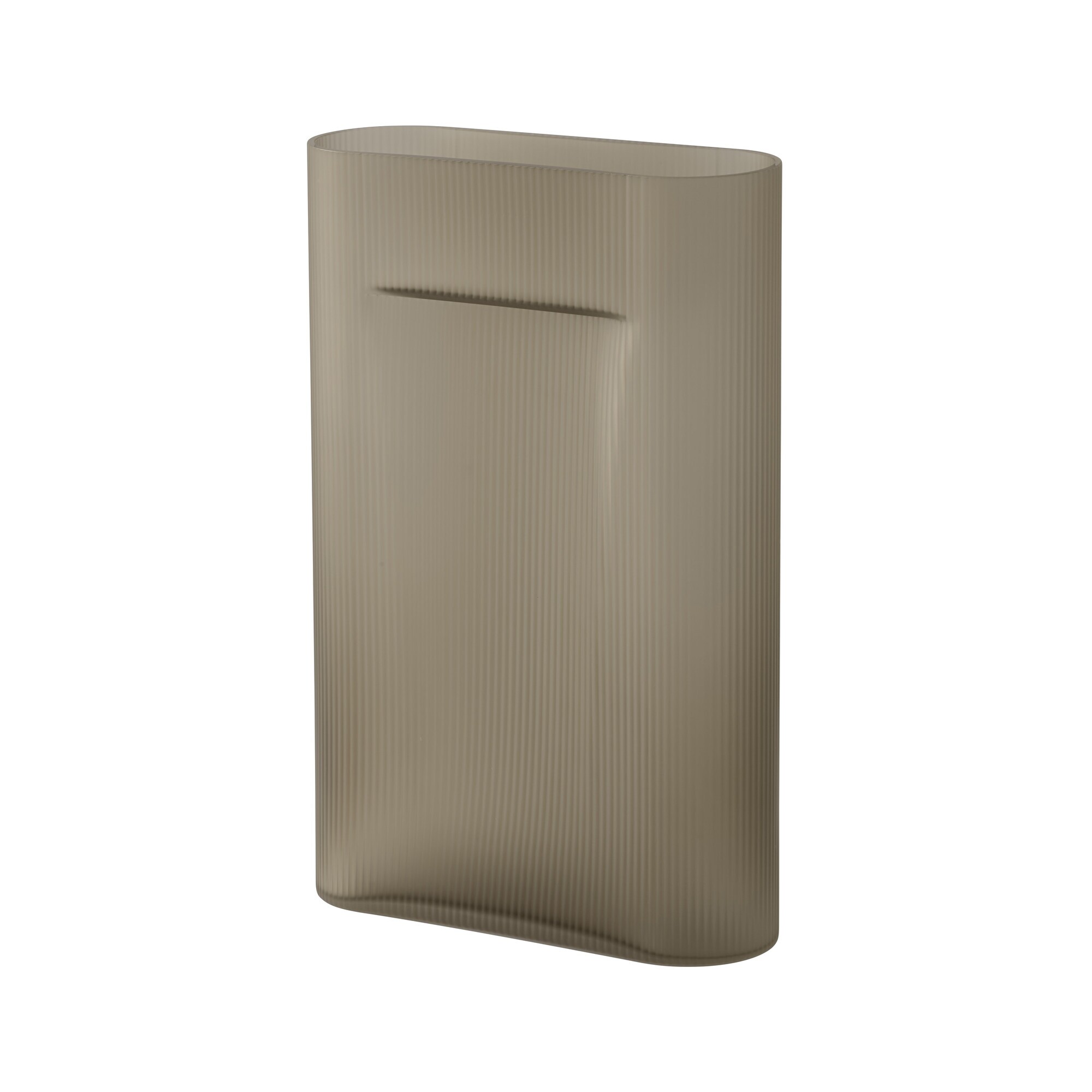 Ridge Vase Glass H 48.5cm