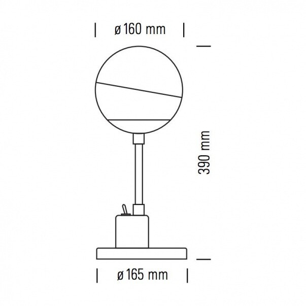 SF 28 Table Lamp with hemisphere