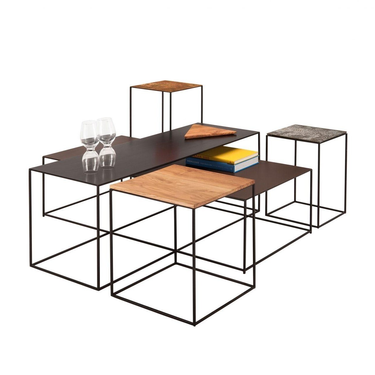 Slim Irony Art Side Table 41x41x64cm