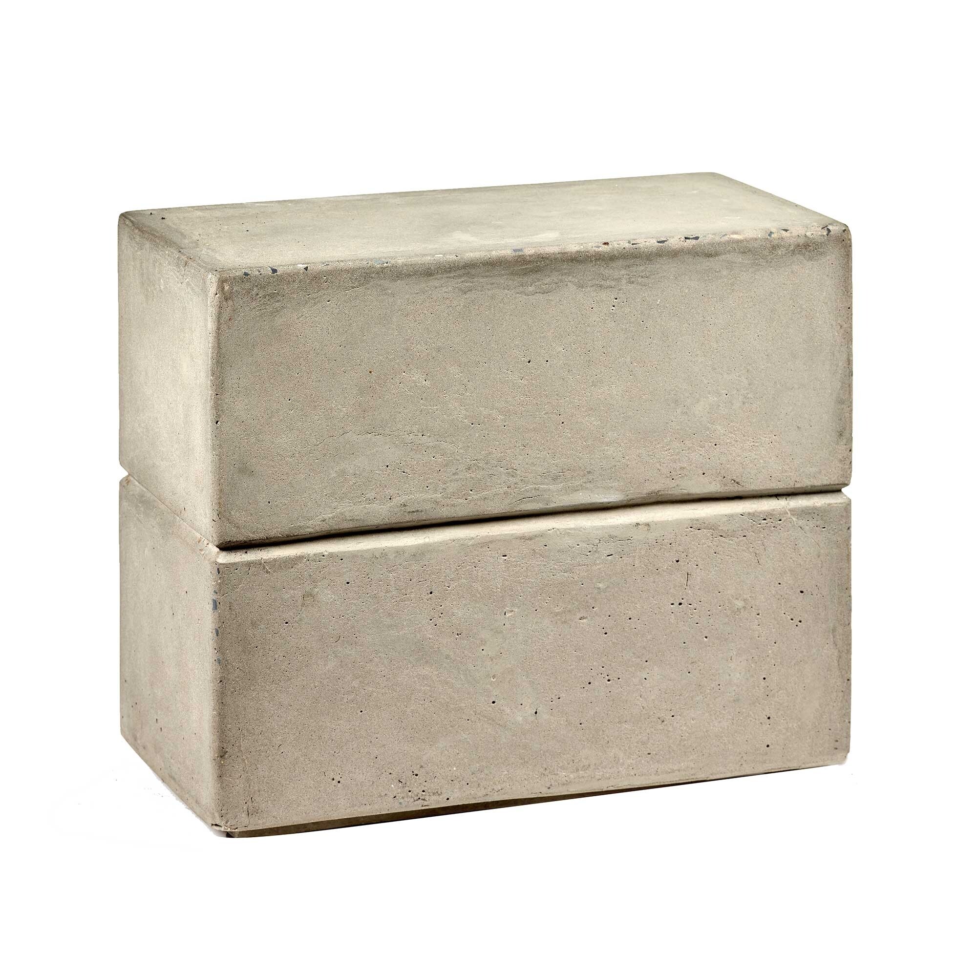 Pawn Rectangular Concrete Stool