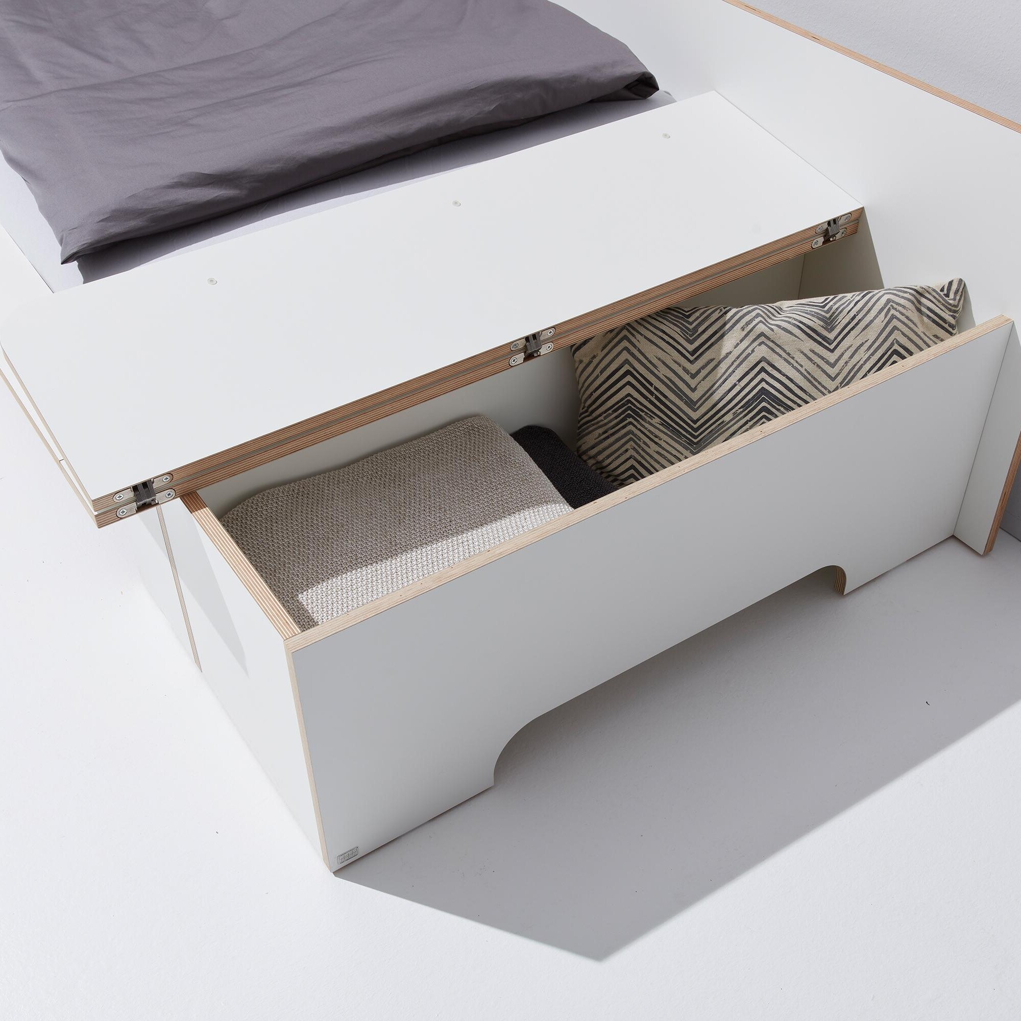 Plane Single Bed With Storage Box Right 90x200cm