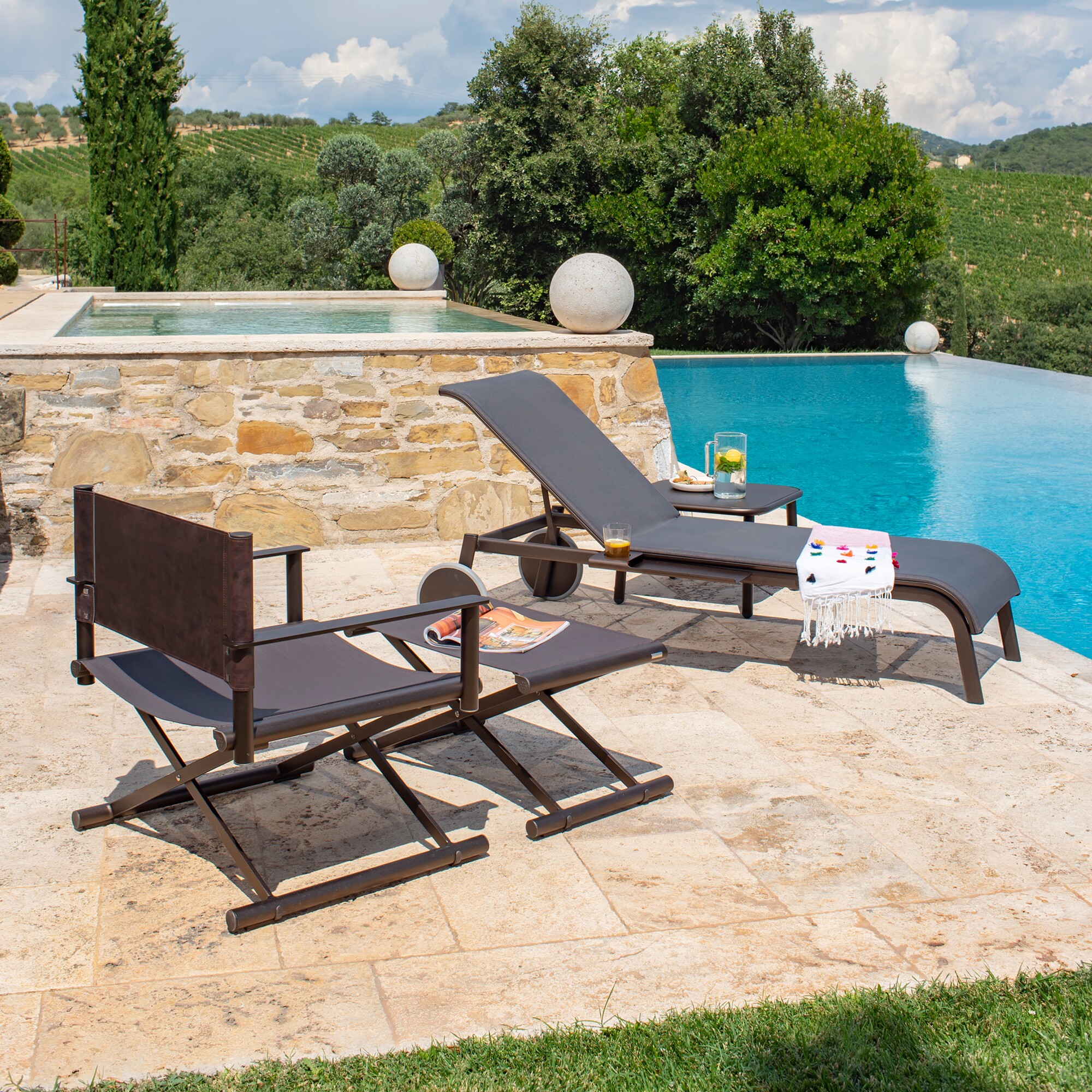 Terra Outdoor Footstool Foldable