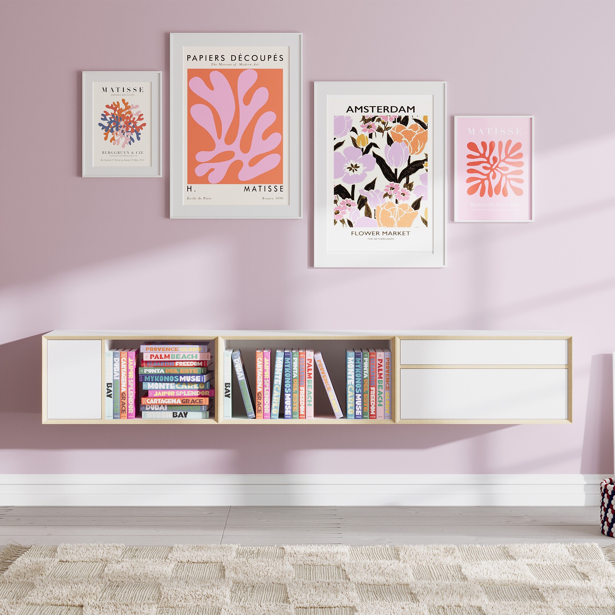 Vertiko Sixteen Shelf Unit with Door Left