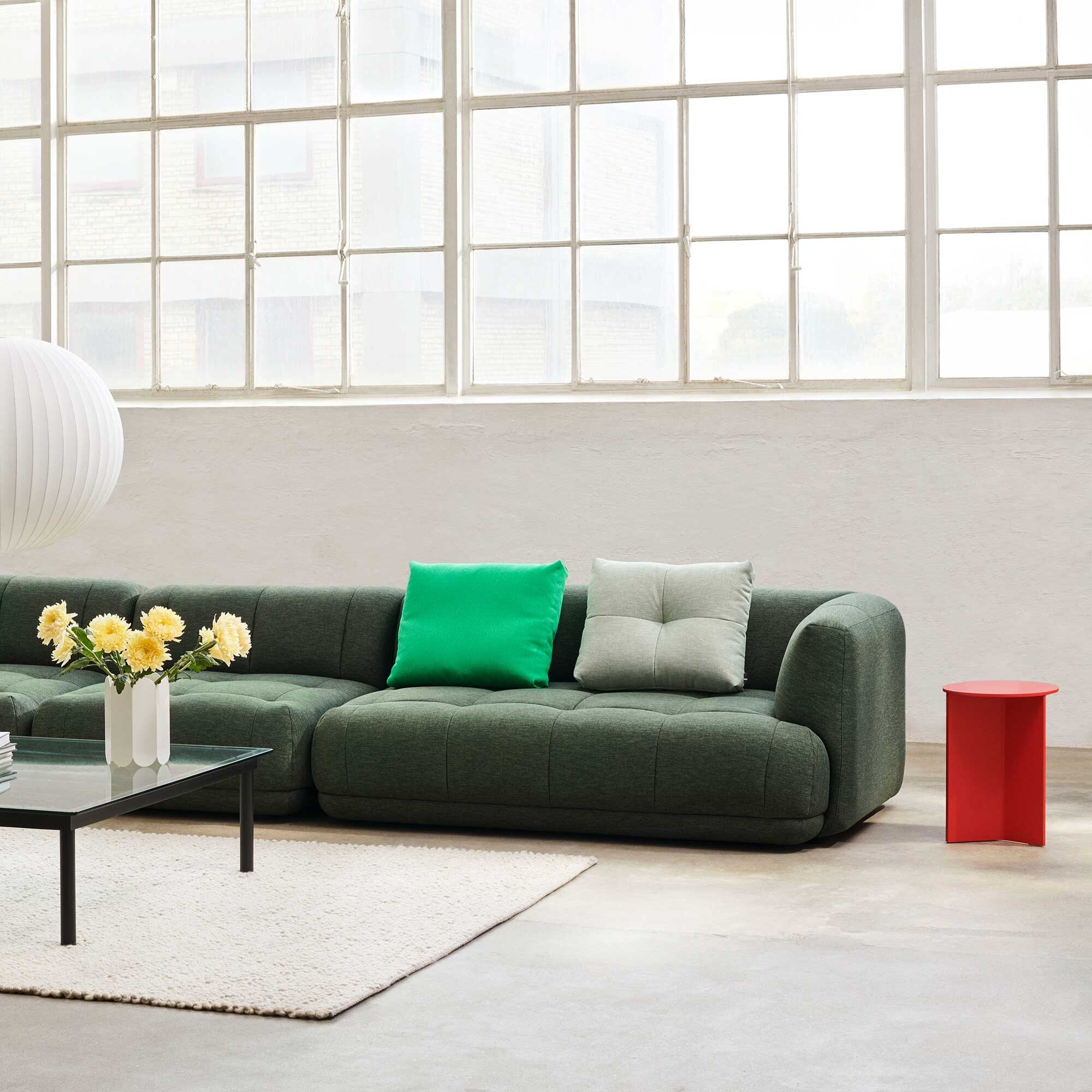 Slit Side Table Wood Round H47cm