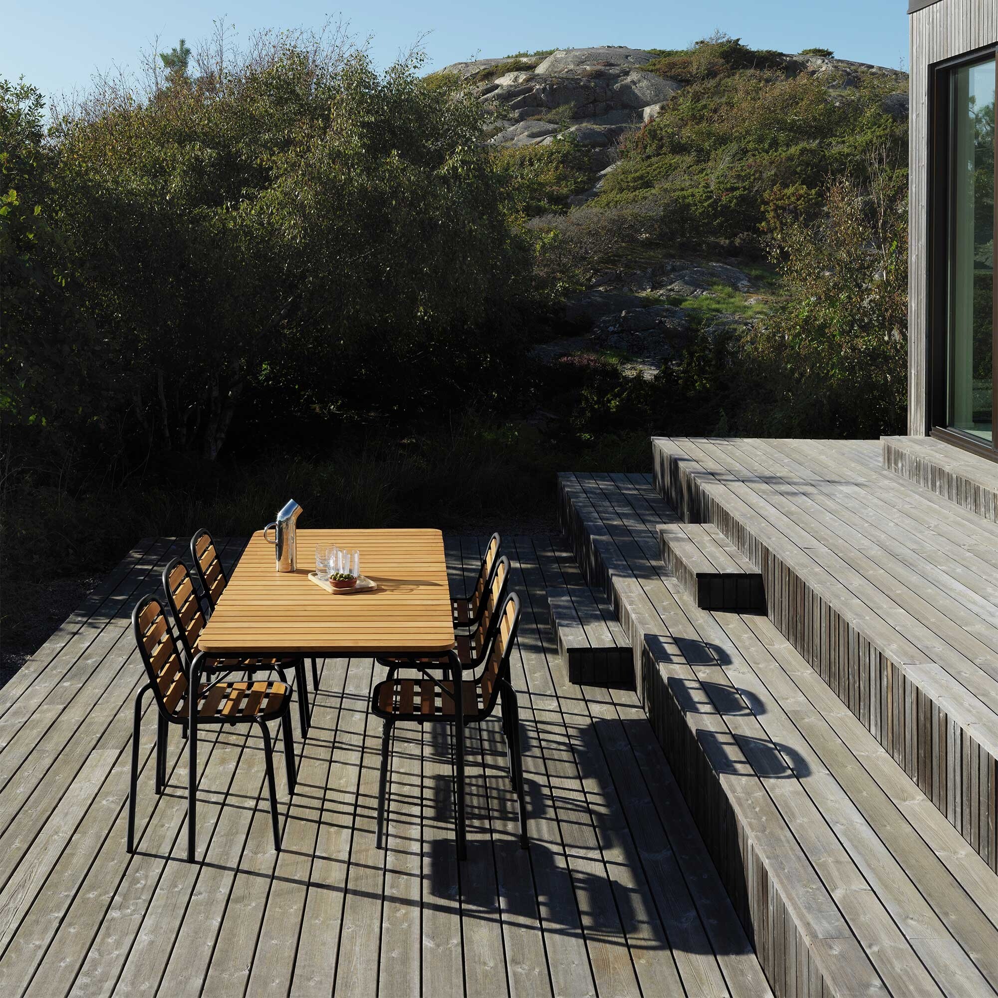 Vig Outdoor Table Wood 90x200cm