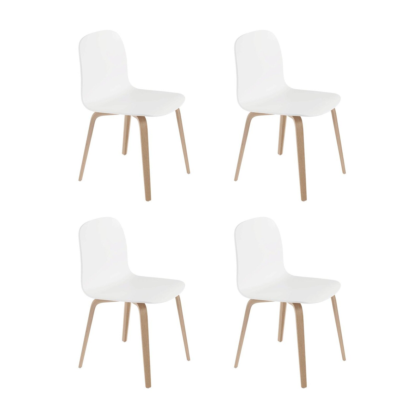 Visu Chair With Wood Frame Set Of 4