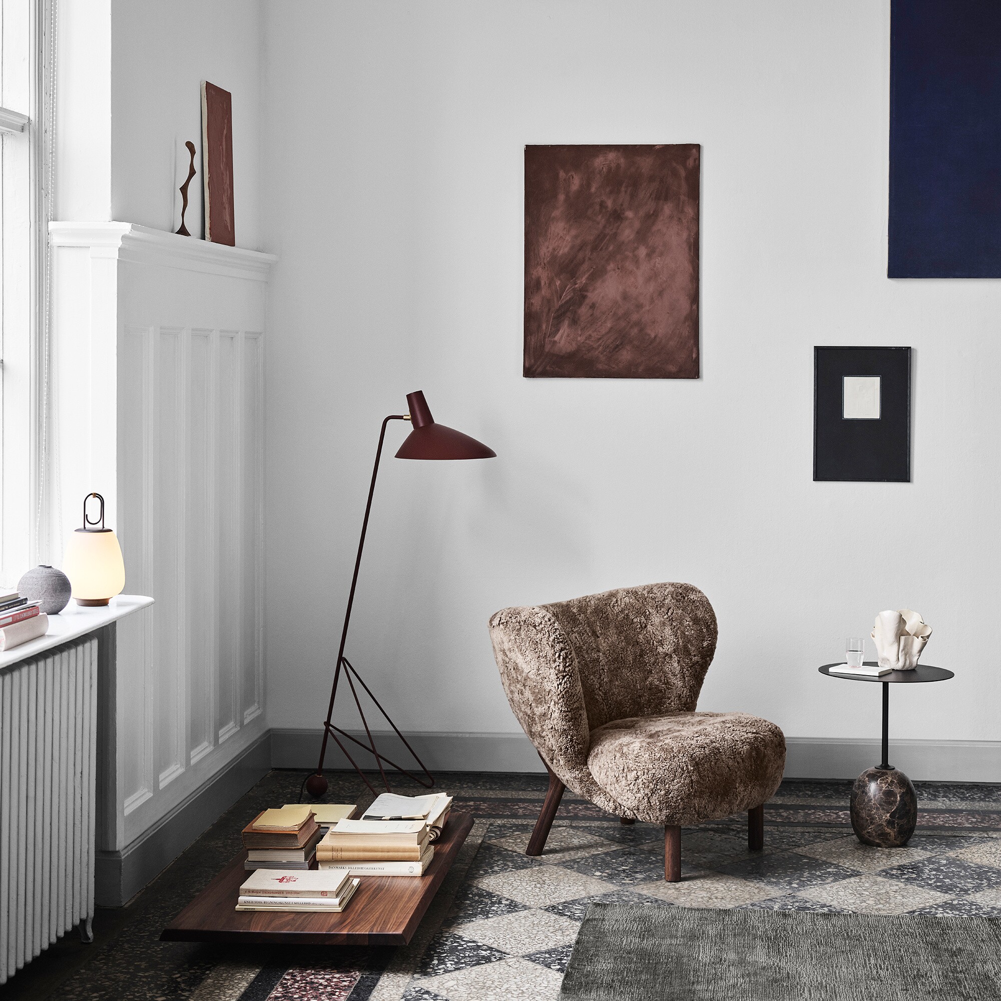 Little Petra VB1 Lounge Chair Frame Walnut