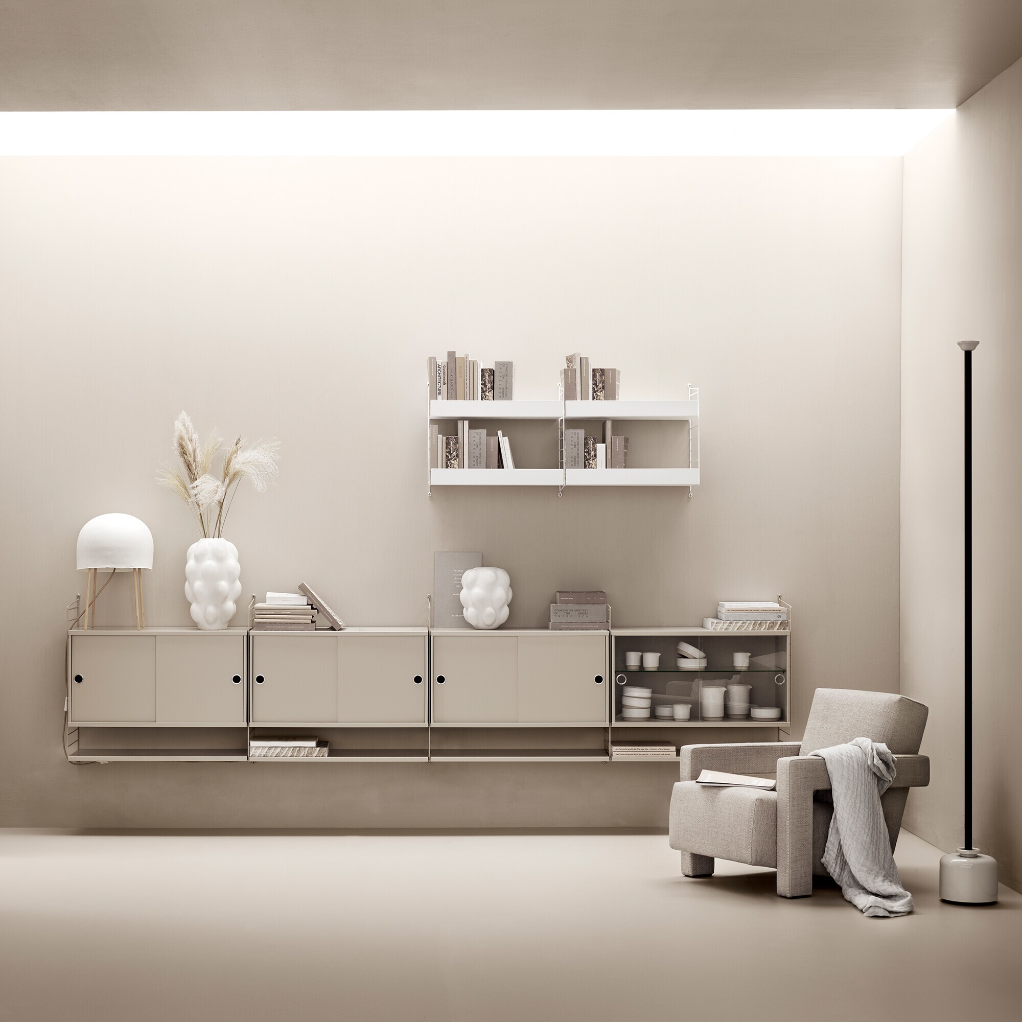 Wall Cabinet with Shelf 240x75x30cm