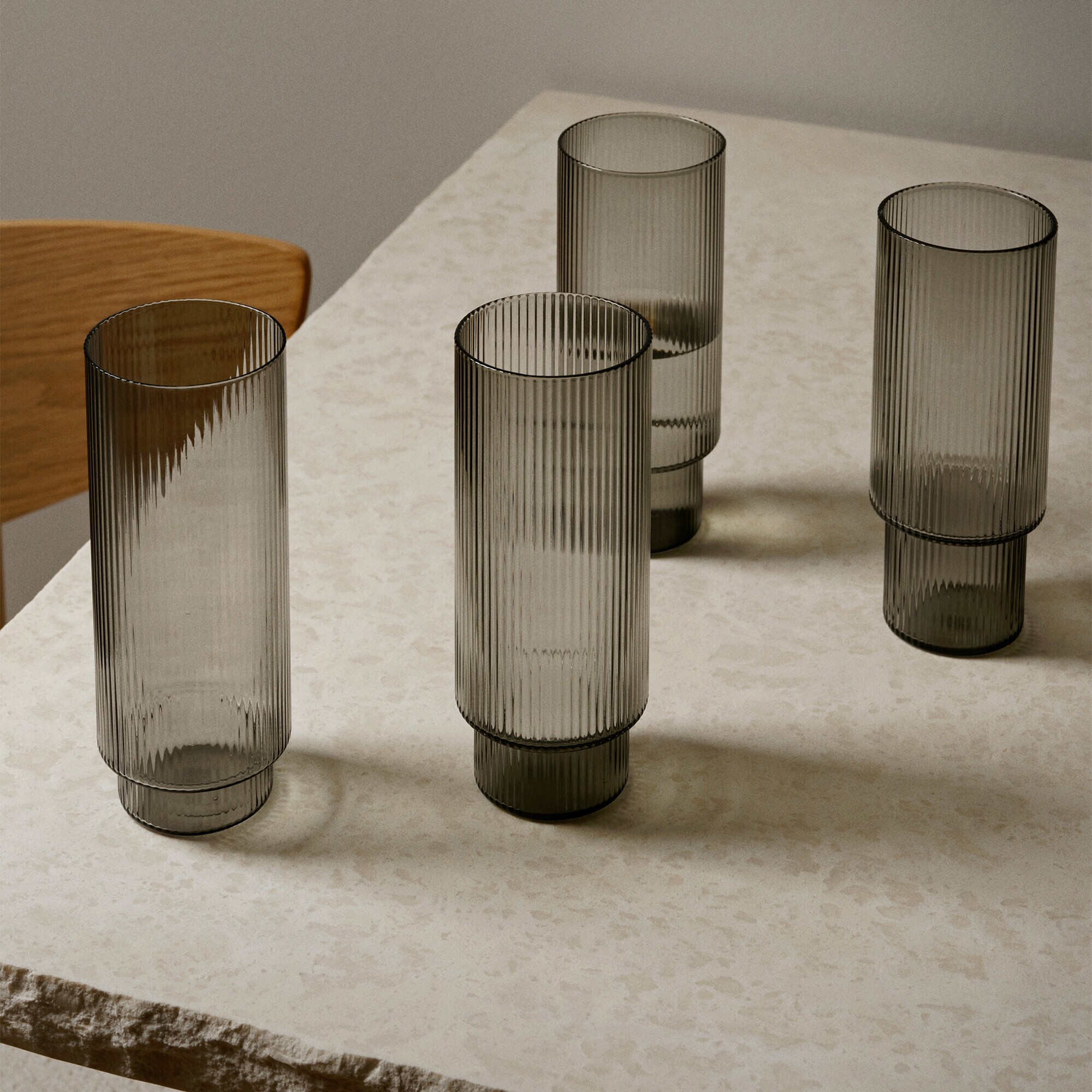 Ripple Longdrink Glass Set of 4