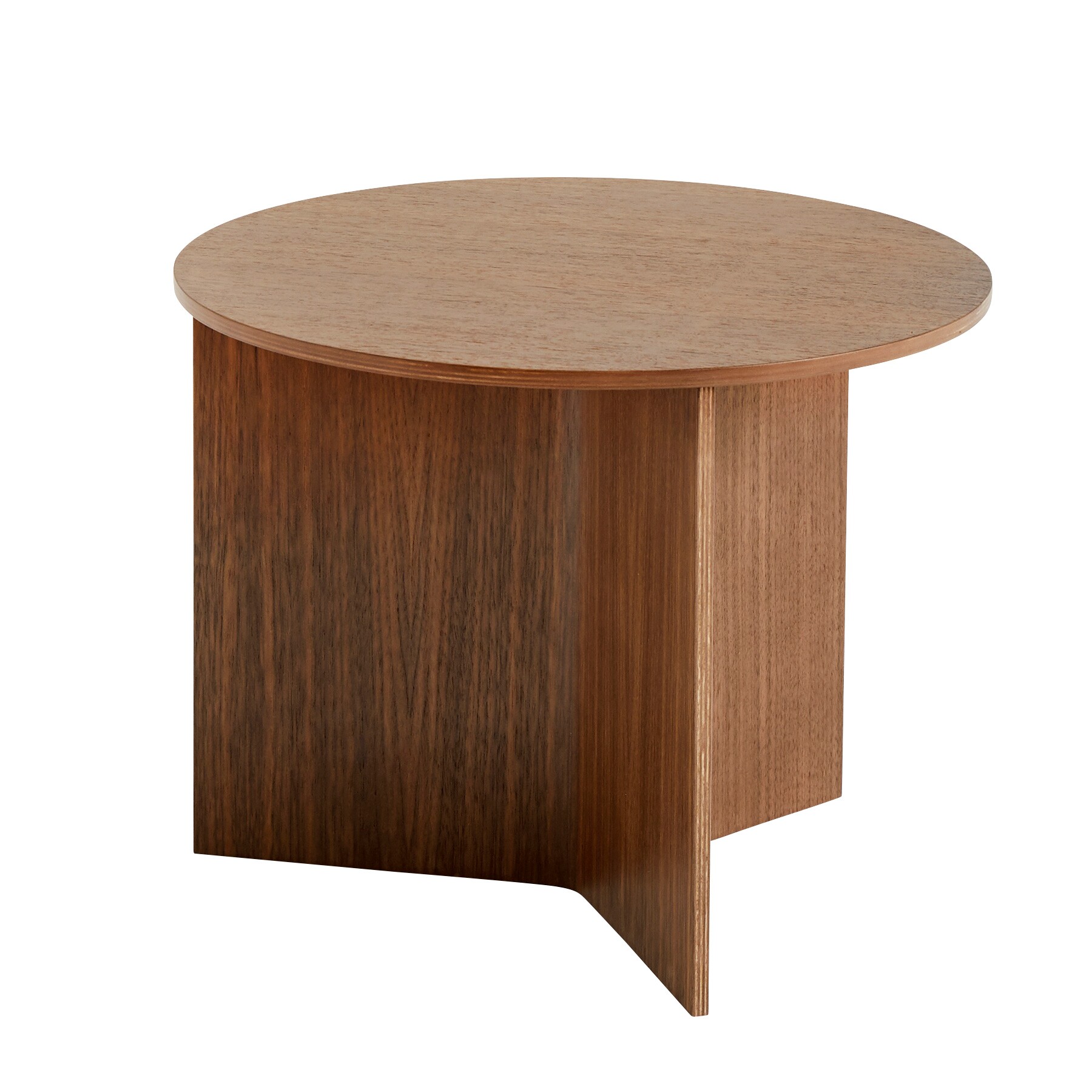 Slit Side Table Wood Round H35.5cm