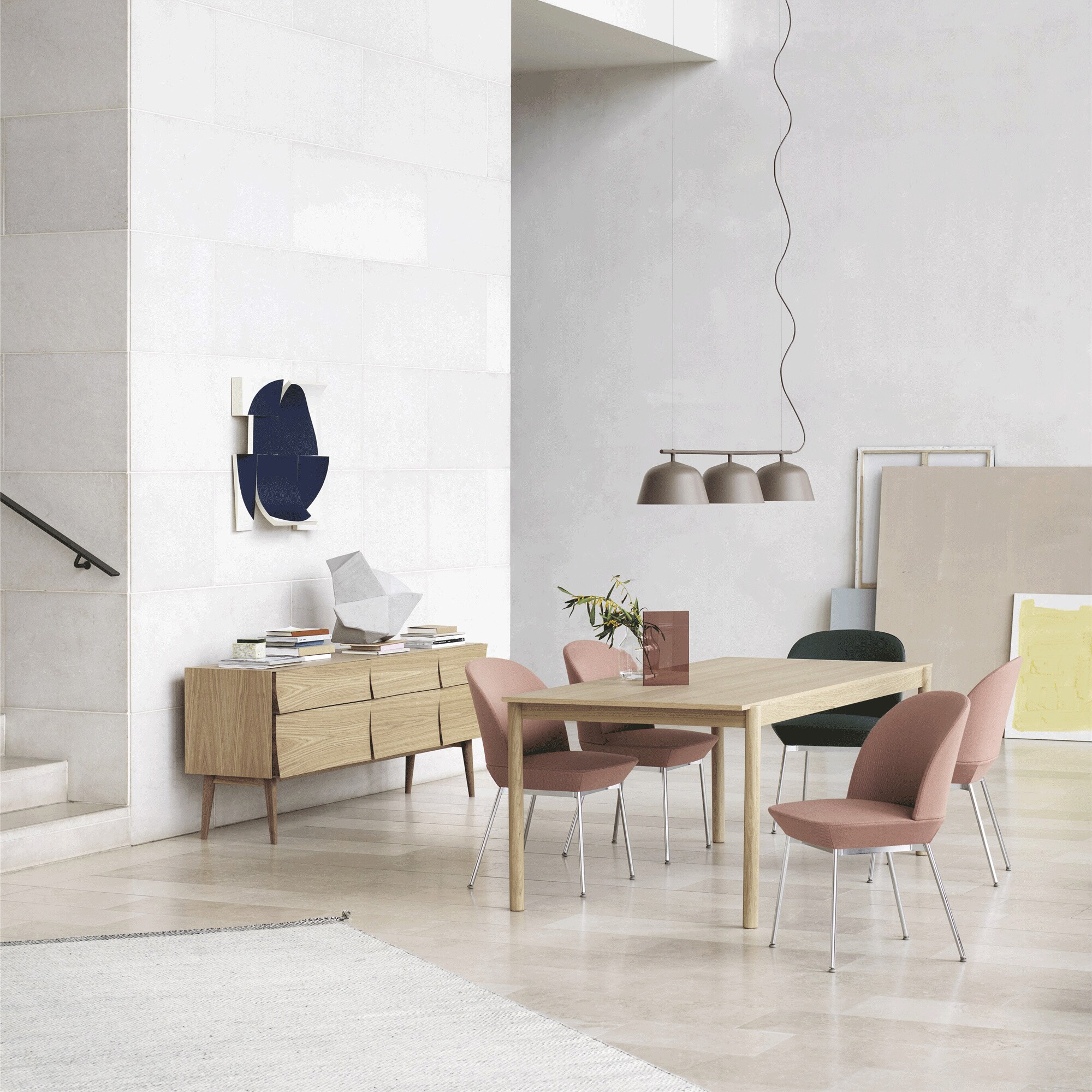 Linear Wood Dining Table 260x90cm