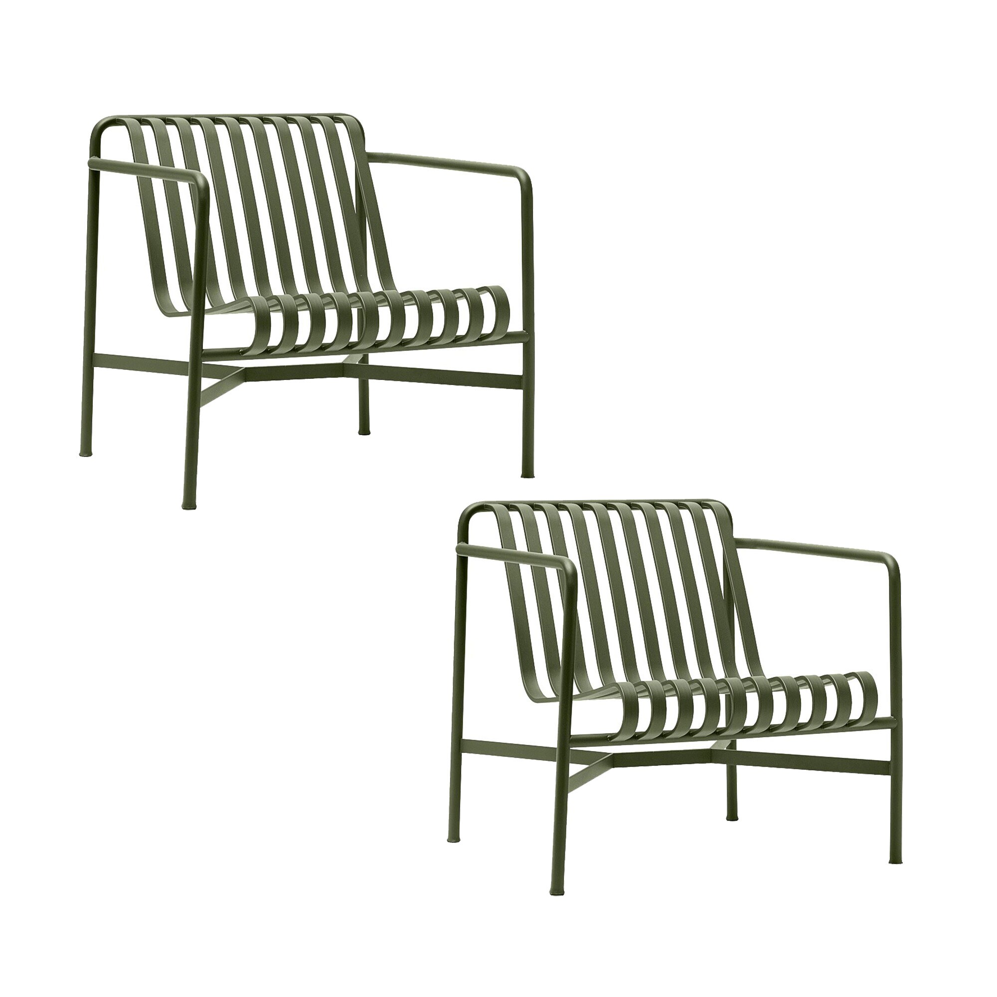 Palissade Garden Lounge Chair Low Set of 2