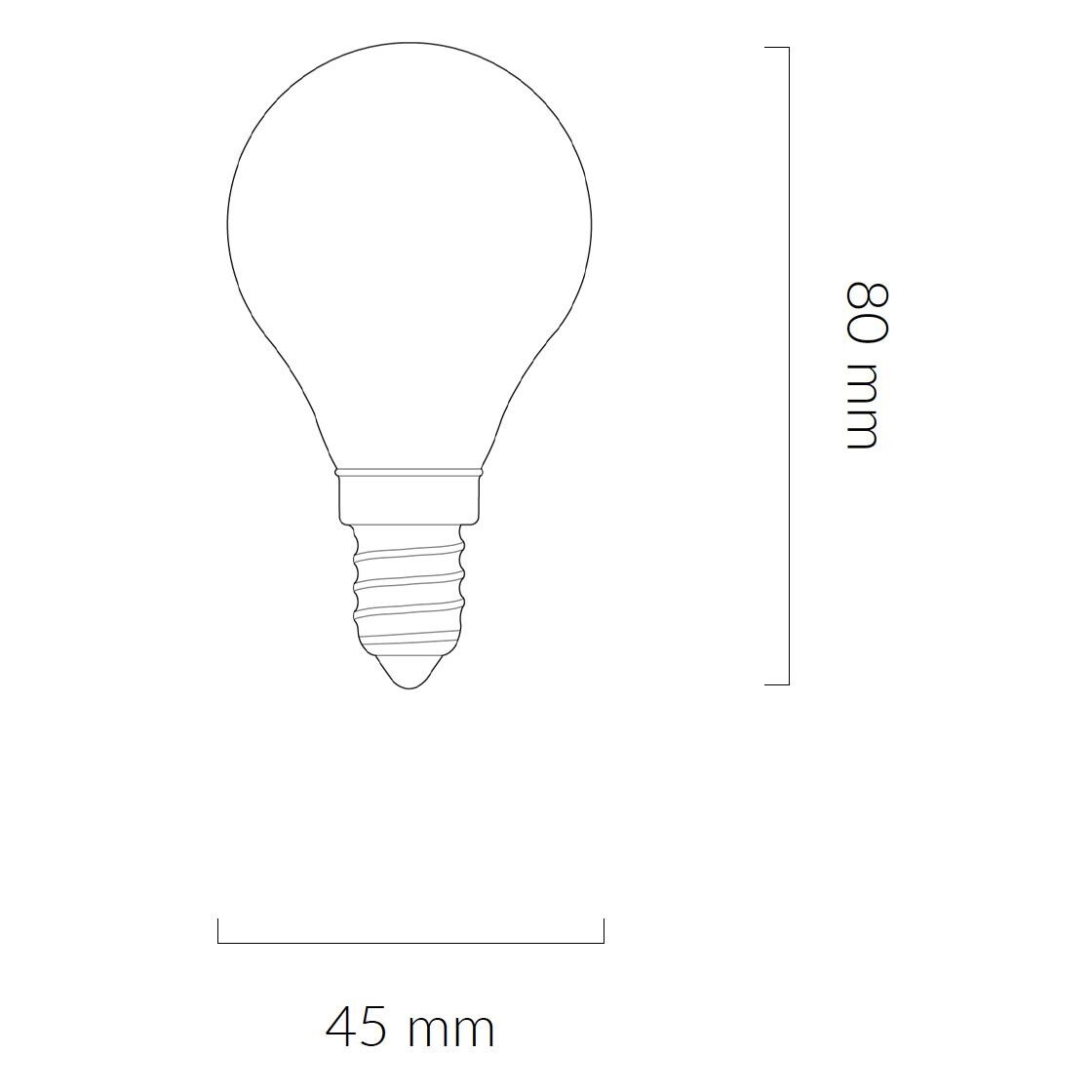 Porcelain I LED E14 BULB FILAMENT 360° 3W => 24W