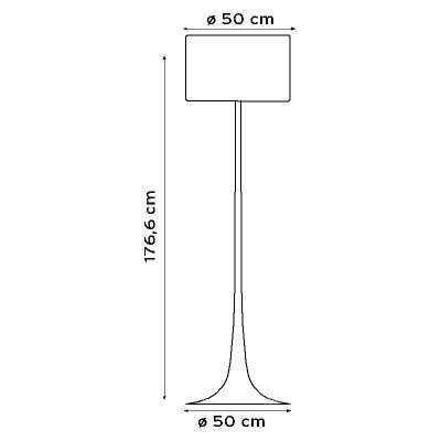 Spun Light F Floor Lamp