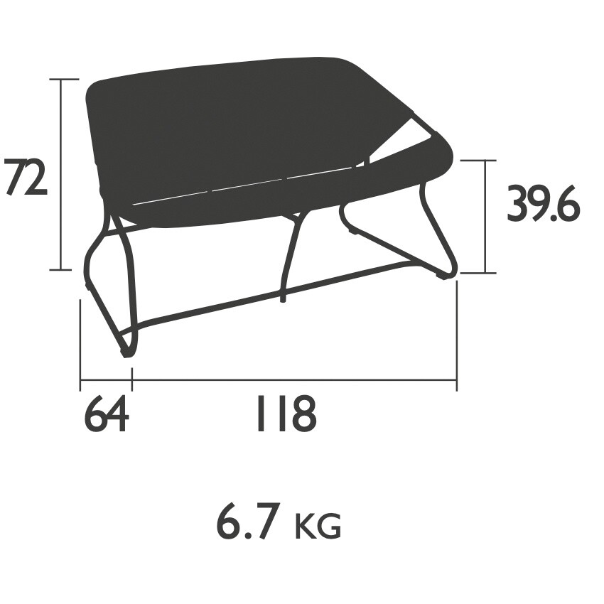Sixties Garden Bench