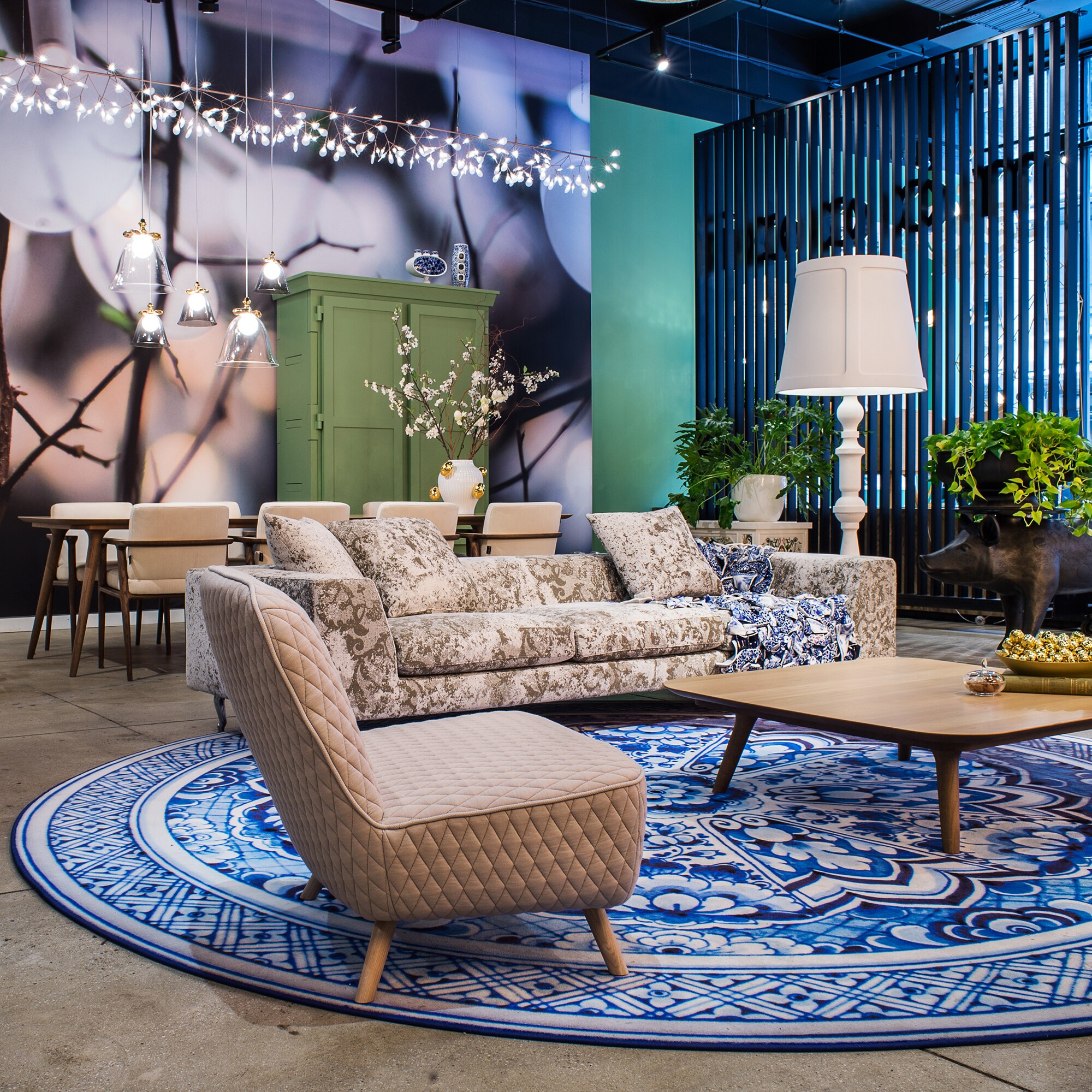 The Delft Blue Plate Carpet