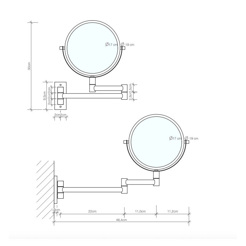 SPT 33 Cosmetic Mirror