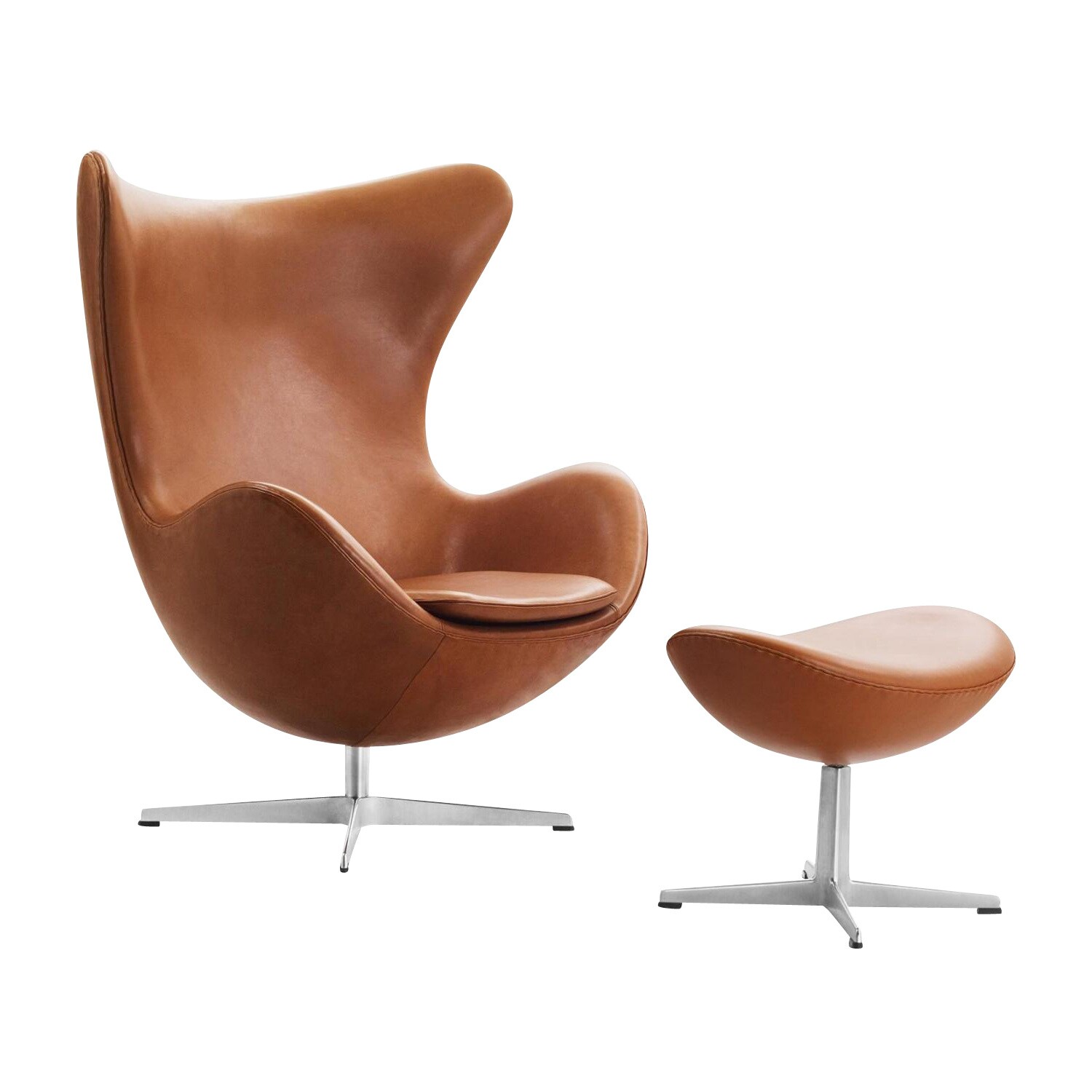 Promotion Set Egg Chair™ + Footstool Leather