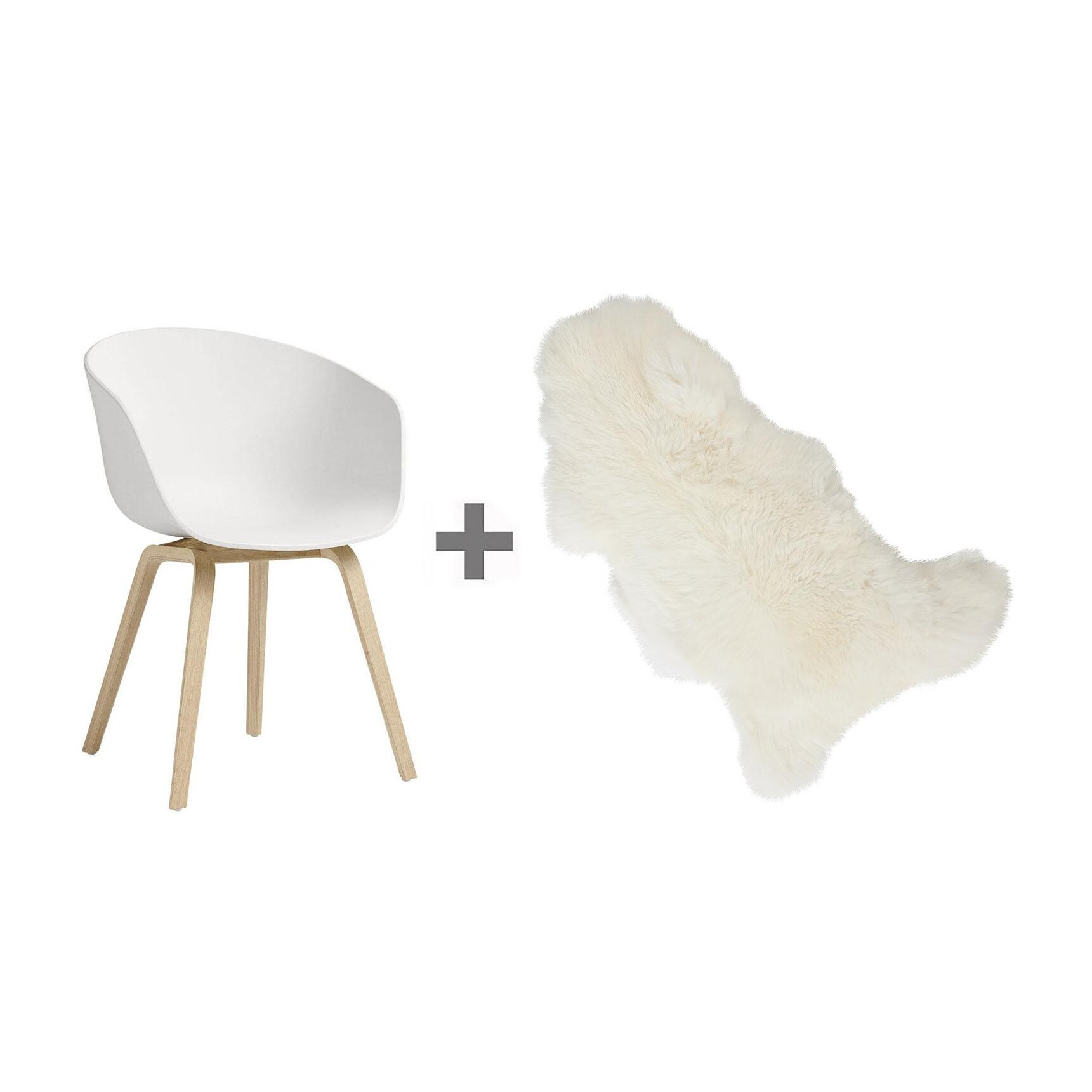 Promotion Set About a Chair 22 Armchair + Fur