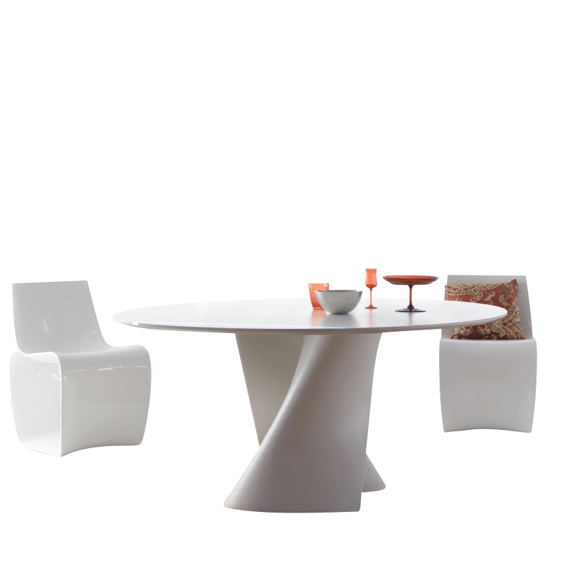 S Table Dining Table White Base